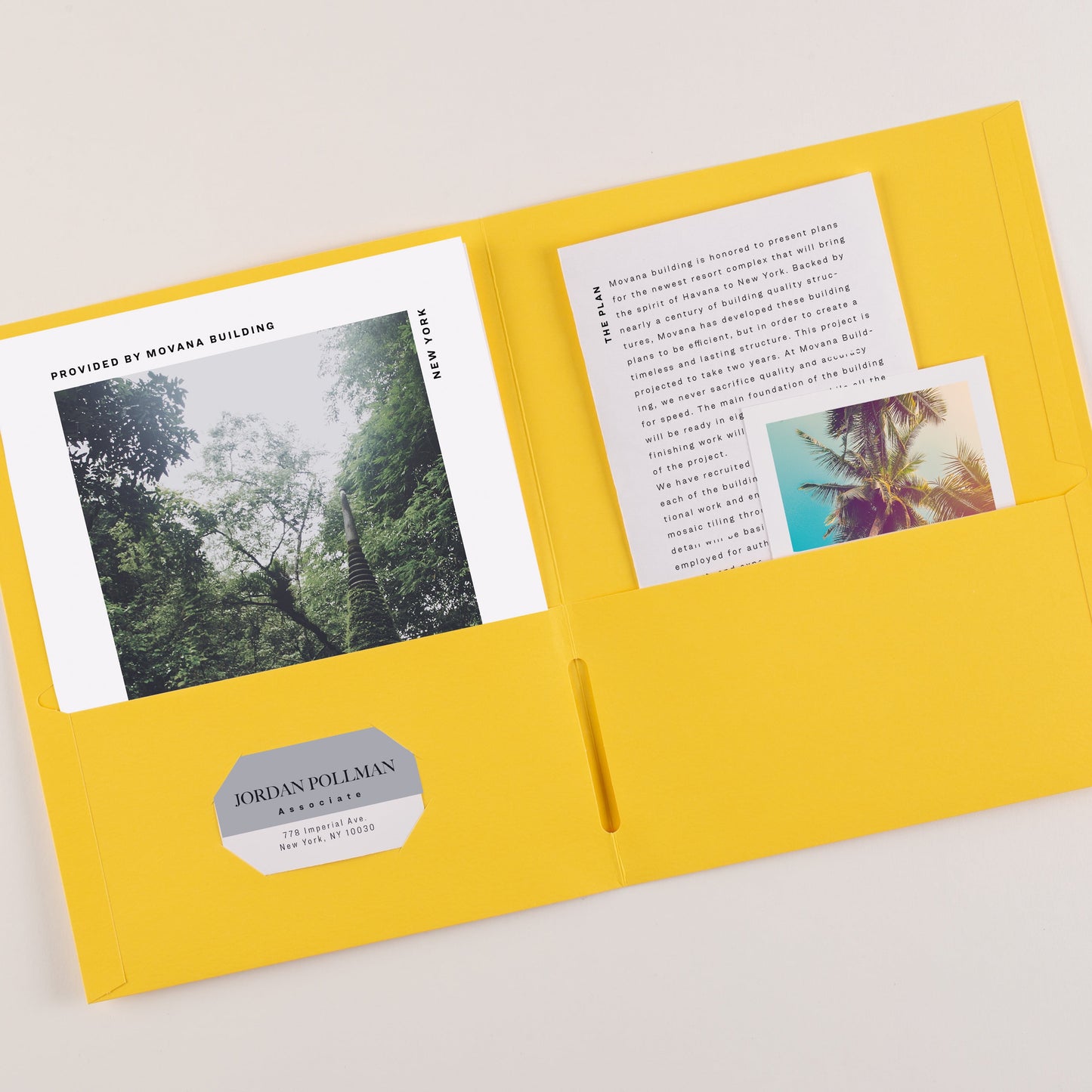 Two Pocket Folders, Holds up to 40 Sheets, 25 Yellow Folders (47992)