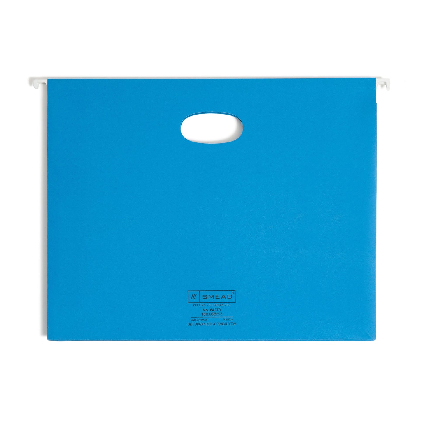 Smead Colored Hanging Pockets 3" Exp Sky Blue 25/BX Letter (64270)