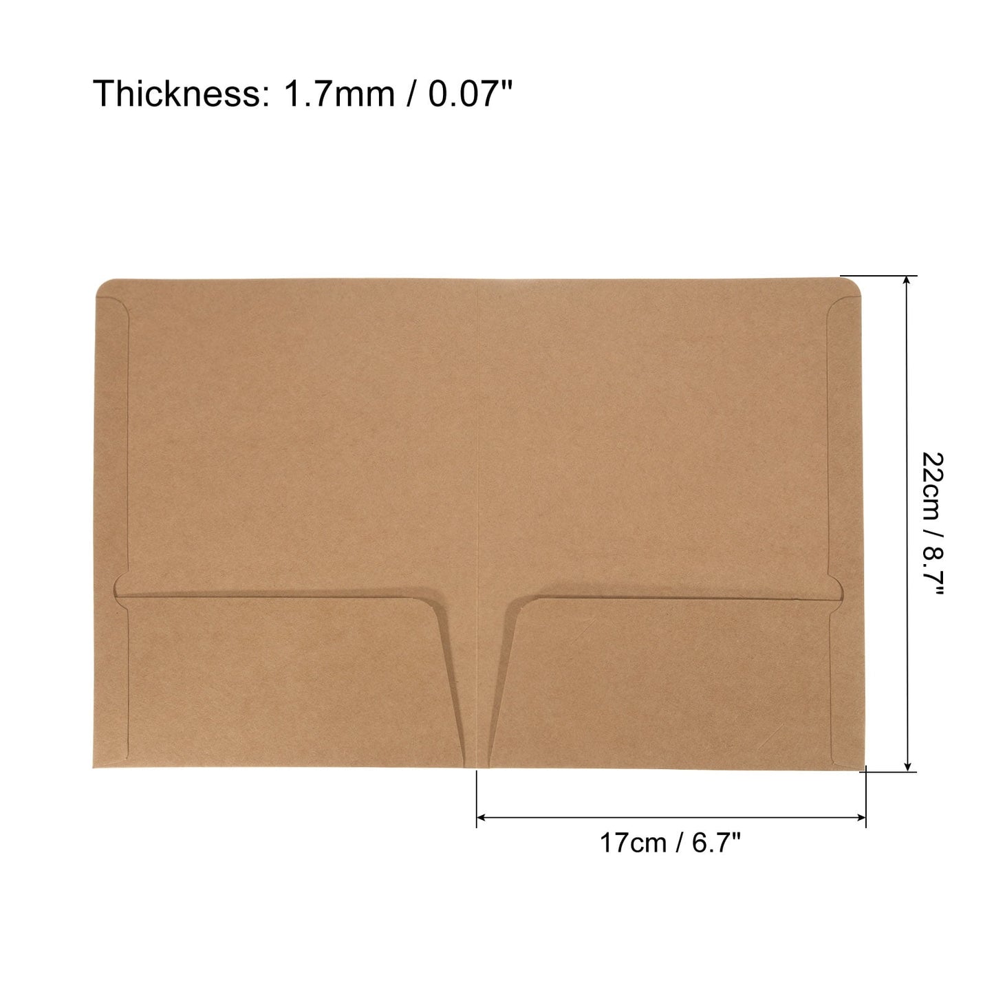 Unique Bargains Two Pocket Folders Letter Files Portfolio Storage Organizer Business 6
