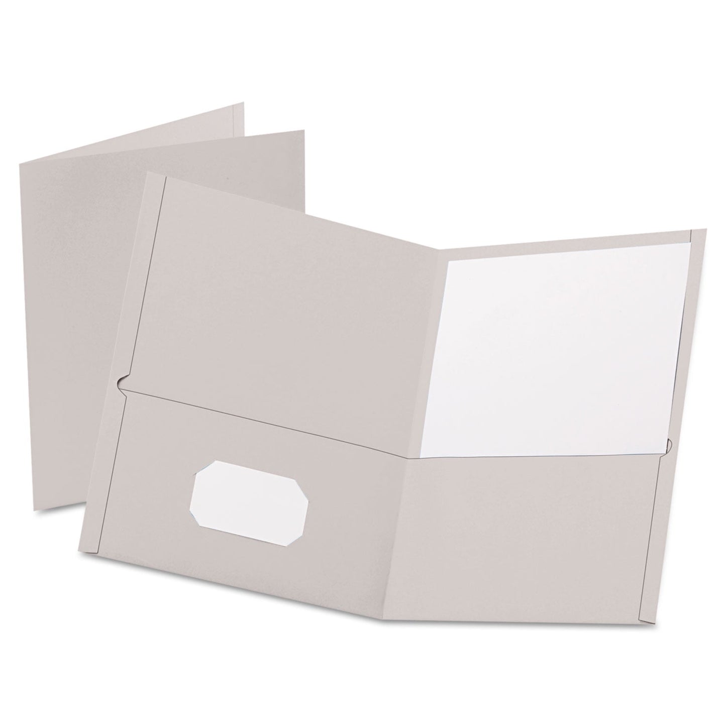 Oxford Twin-Pocket Folder, Embossed Leather Grain Paper, 0.5" Capacity, 11 x 8.5, Burgundy, 25/Box