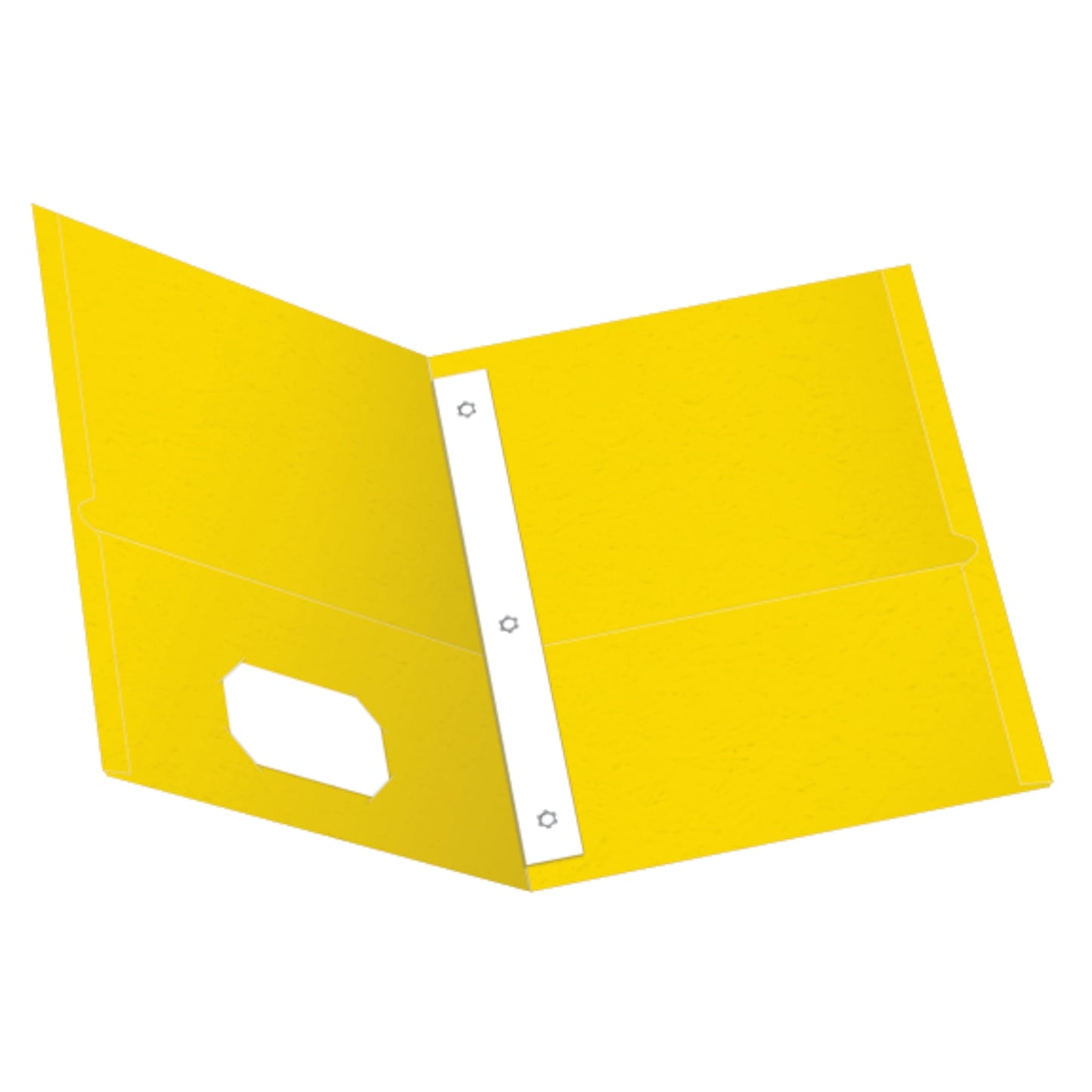 Oxford Twin Pocket 3-hole Fastener Folders, White, 25 / Box (Quantity)