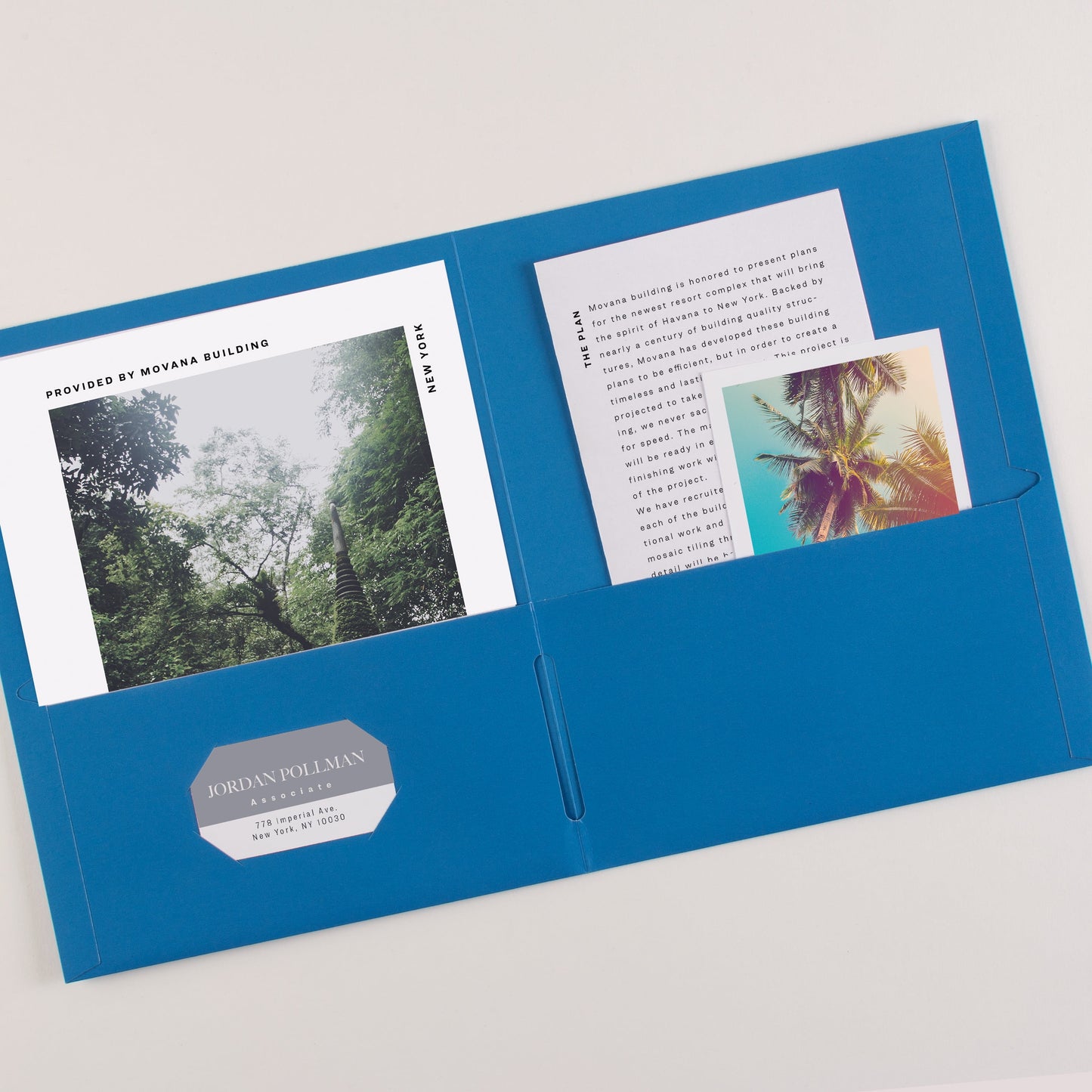 Two Pocket Folders, Holds up to 40 Sheets, 25 Blue Folders (47986)