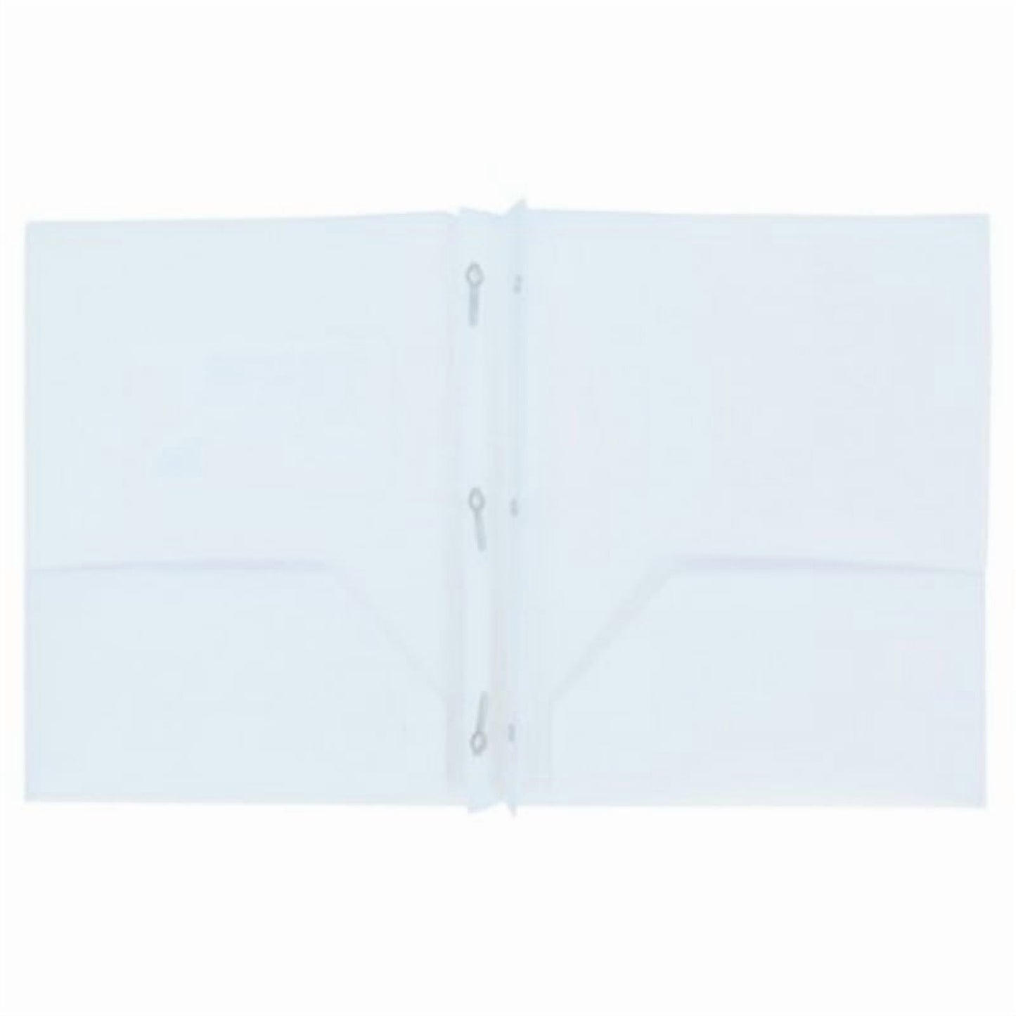 2 Pocket Plastic Folder with Prongs