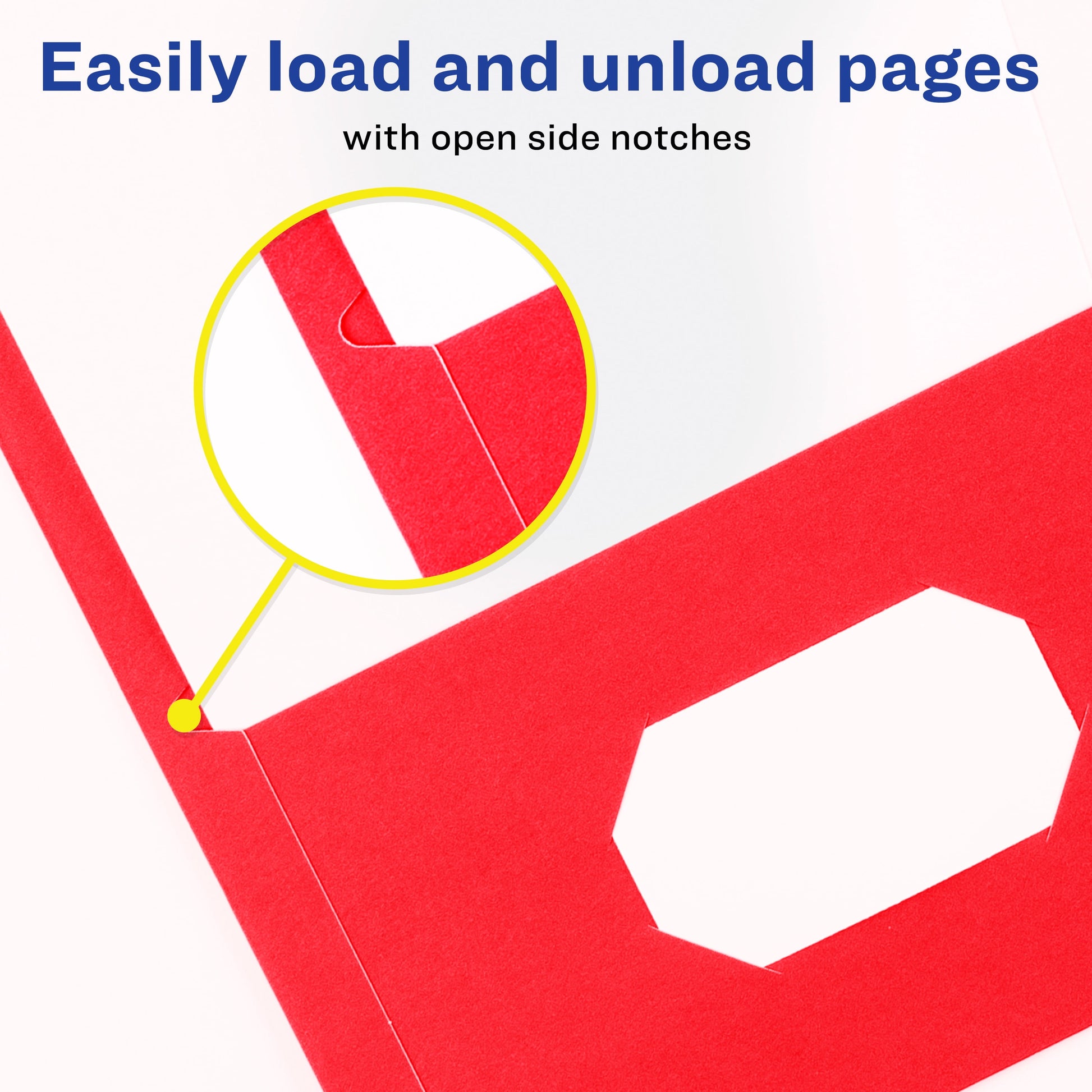 Two Pocket Folders, Holds up to 40 Sheets, 25 Red Folders (47989)