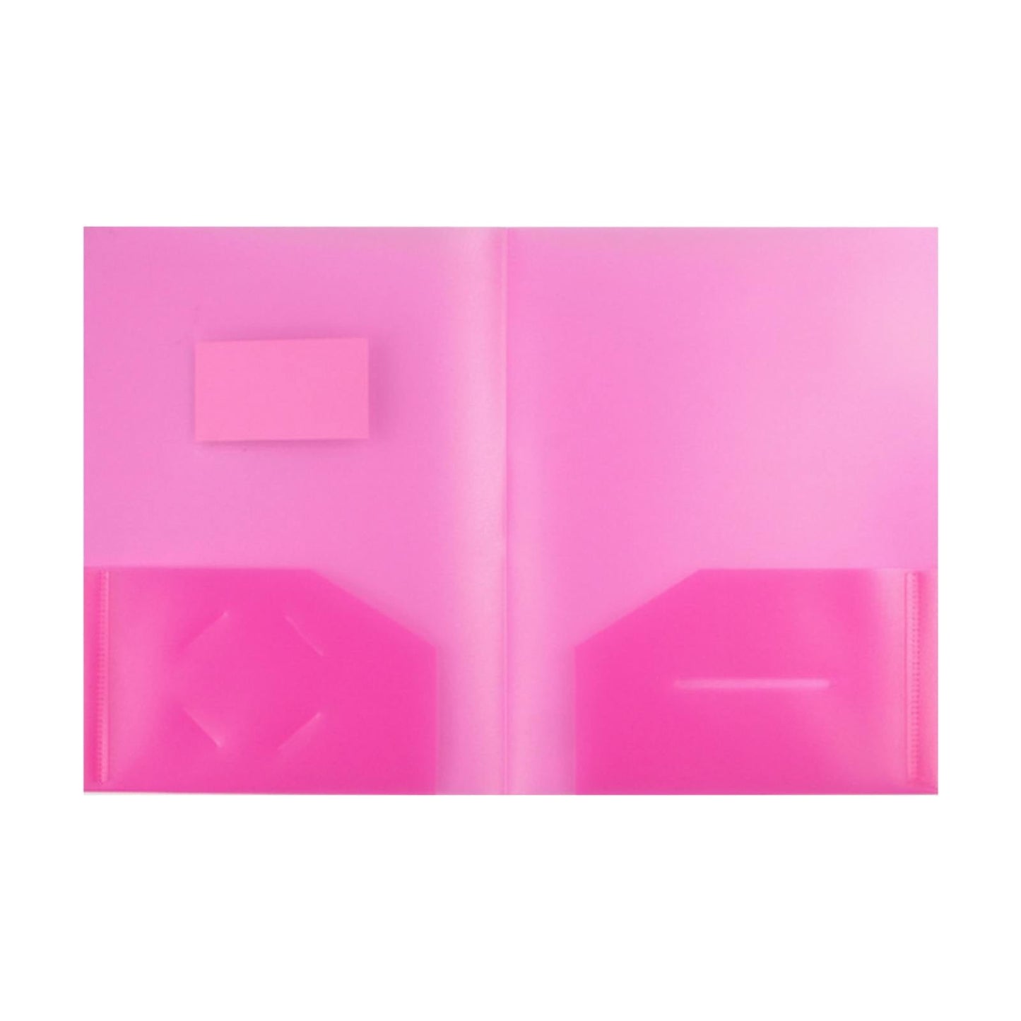 1 Pack Folder with Pockets,Plastic Folders with Pockets,Durable Heavy Duty File Folders with Business Card Slot, 2-Pocket Folder for Home and Office,Letter Size(Clear)