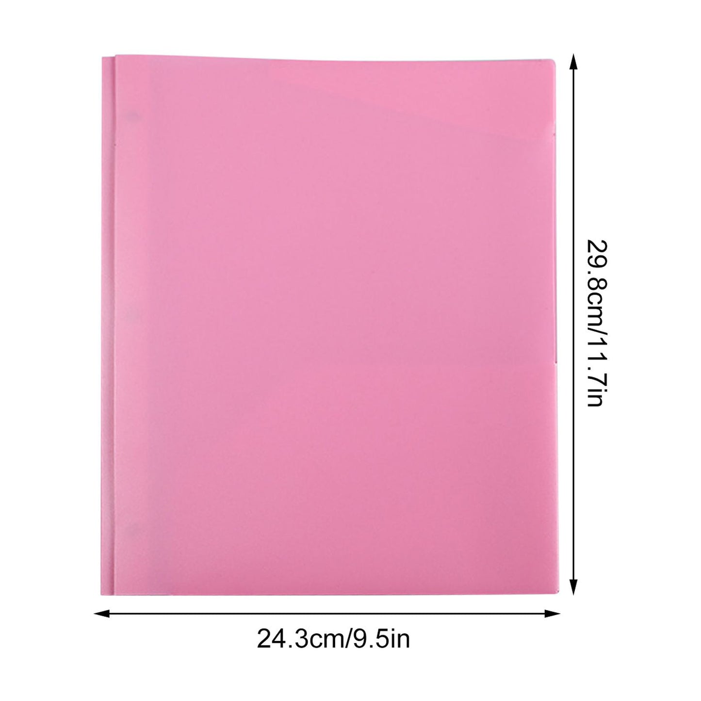 Yoloke Plastic Folders with Pockets and Prongs, Two Pocket Folder with Brads, 3 Prong Folders with Pockets for Letter Size Sheets