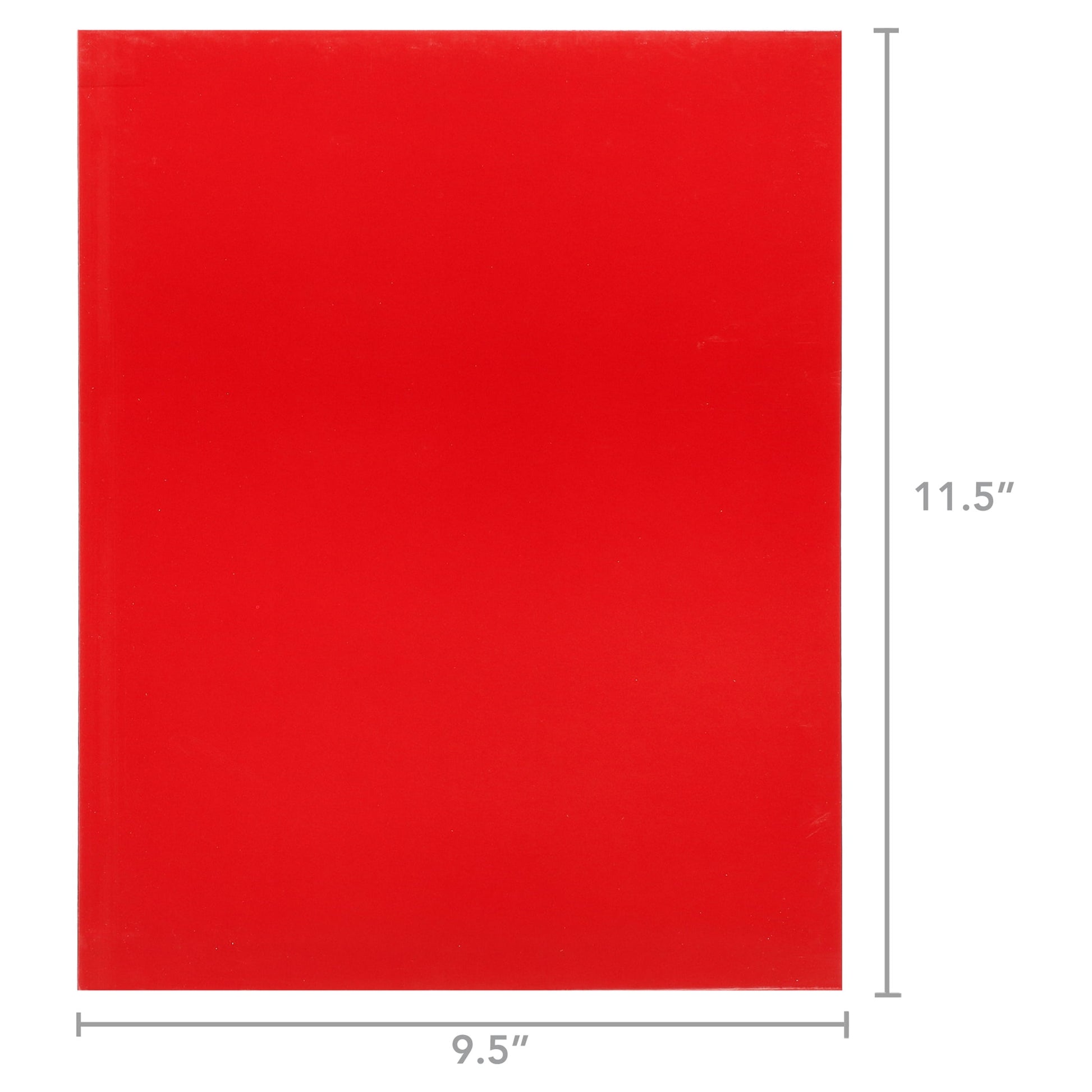 Better Office Products - Pocket folder - 2 compartments - for Letter A Size (8.5 in x 11 in) - capacity: 100 sheets - black, red, blue, purple, orange, green, yellow (pack of 25)