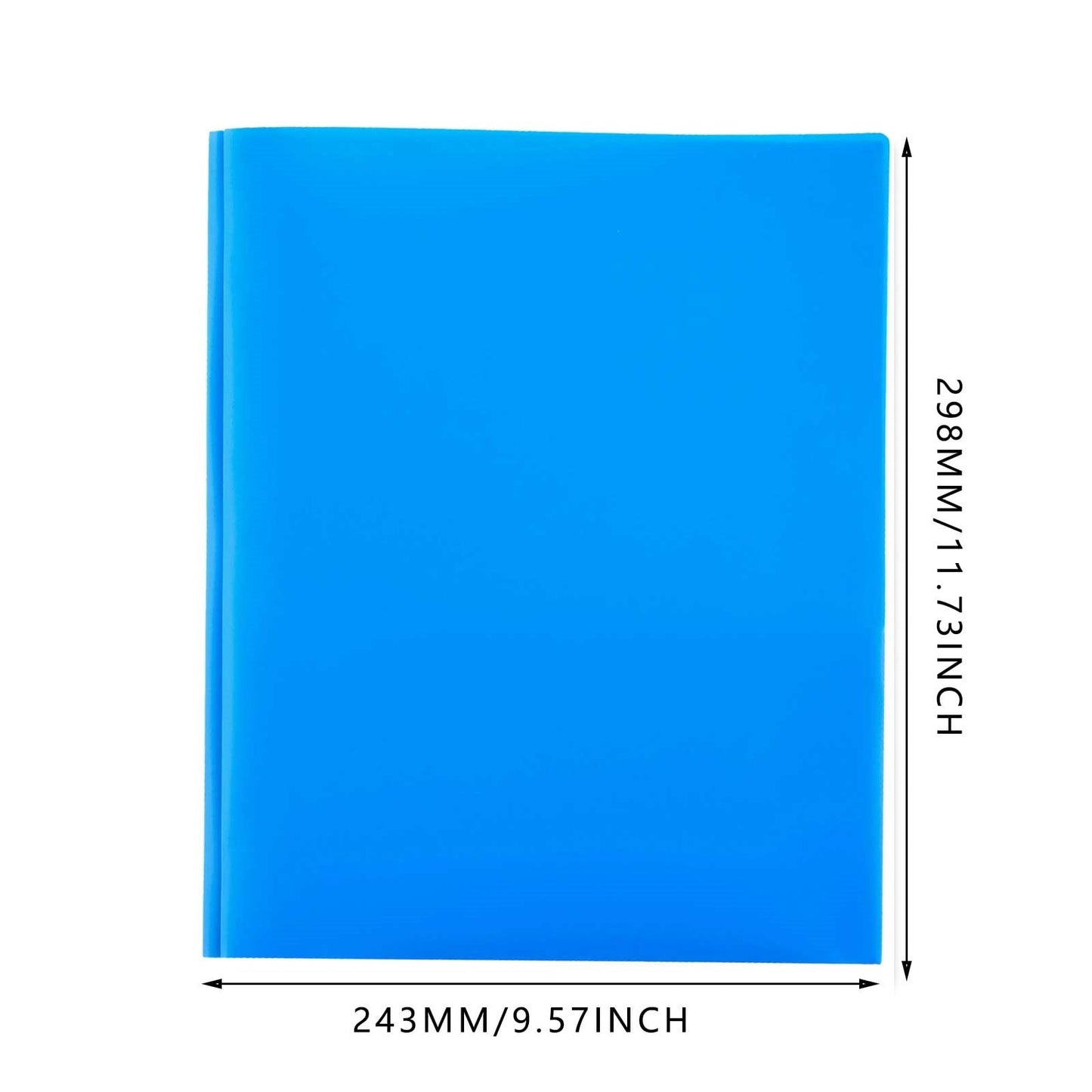 Xwjun Poly Folders With Pockets Red Plastic Folders With Pockets Pack Of Folders With Pockets Business Folders Poly Pocket Folders Writing Process Folders Vinyl Folders With Pockets BlueOne Size
