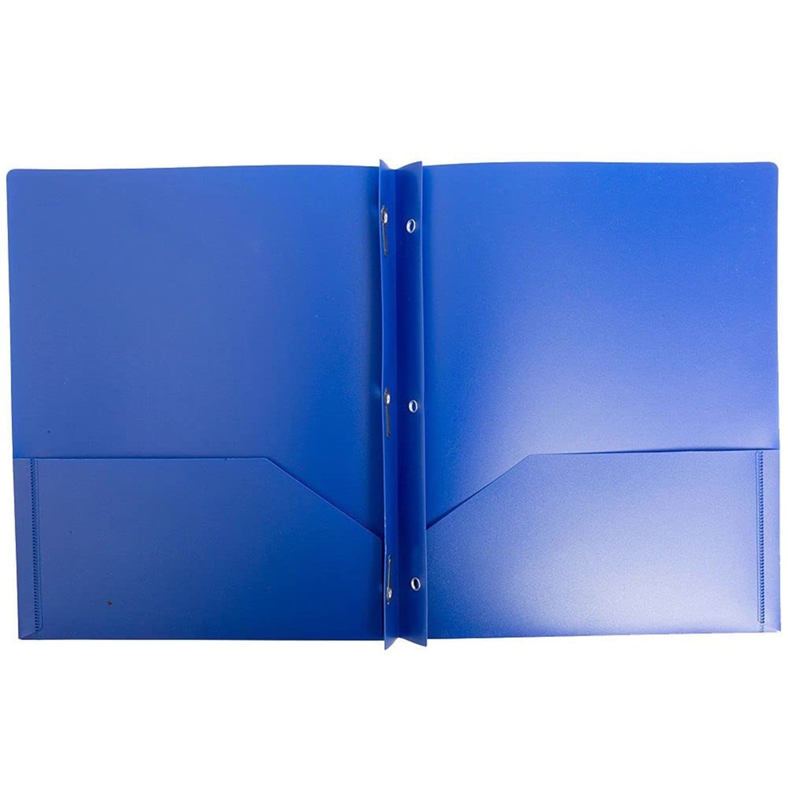 SWSUSN 1 Pc Plastic Folders with Pockets and Prongs Two Pocket Folder with Brads 3 prong Folders with Pockets for Letter Size Sheets, Orange