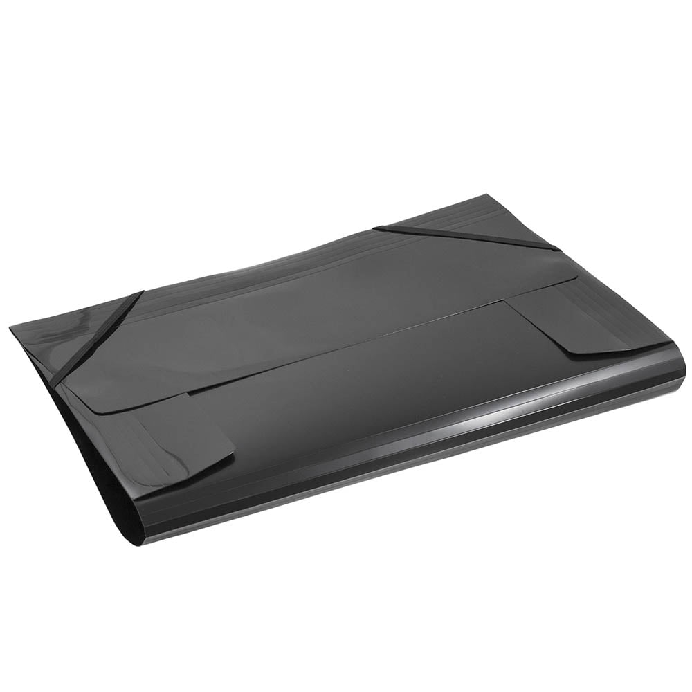 JAM Plastic Portfolio, Legal Booklet, 9 7/8 x 15 1/4, Black, 1/Pack