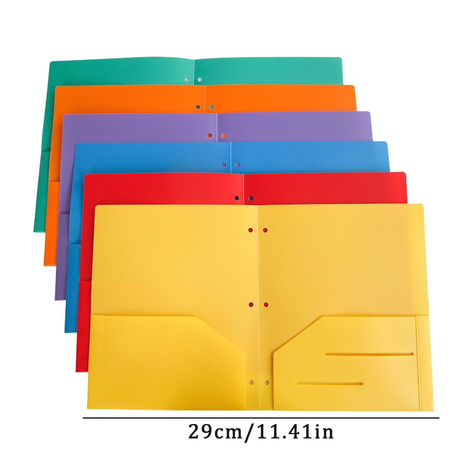 LKWLPD Plastic Folders with 2 Pockets, Camouflage, 3 Hole Punched, Assorted Colors, 10 Pack