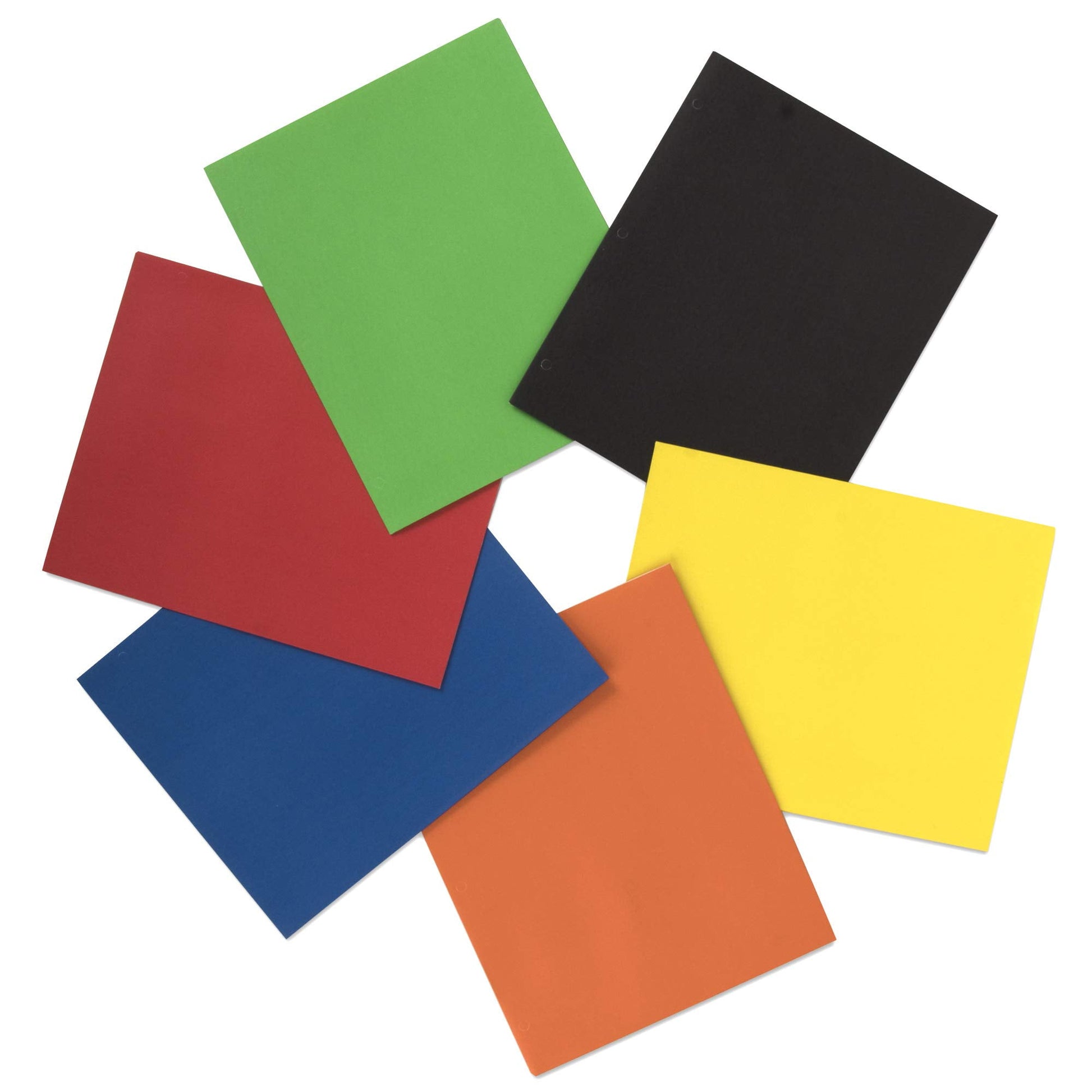 Trail Maker Letter-Sized Paper Folders with Pockets, Multicolor, 50 Pack