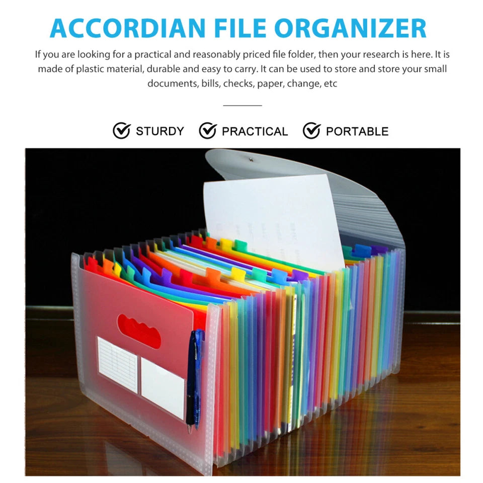 Transparent Organ Bag Miss Pockets Folder Organizer Receipt