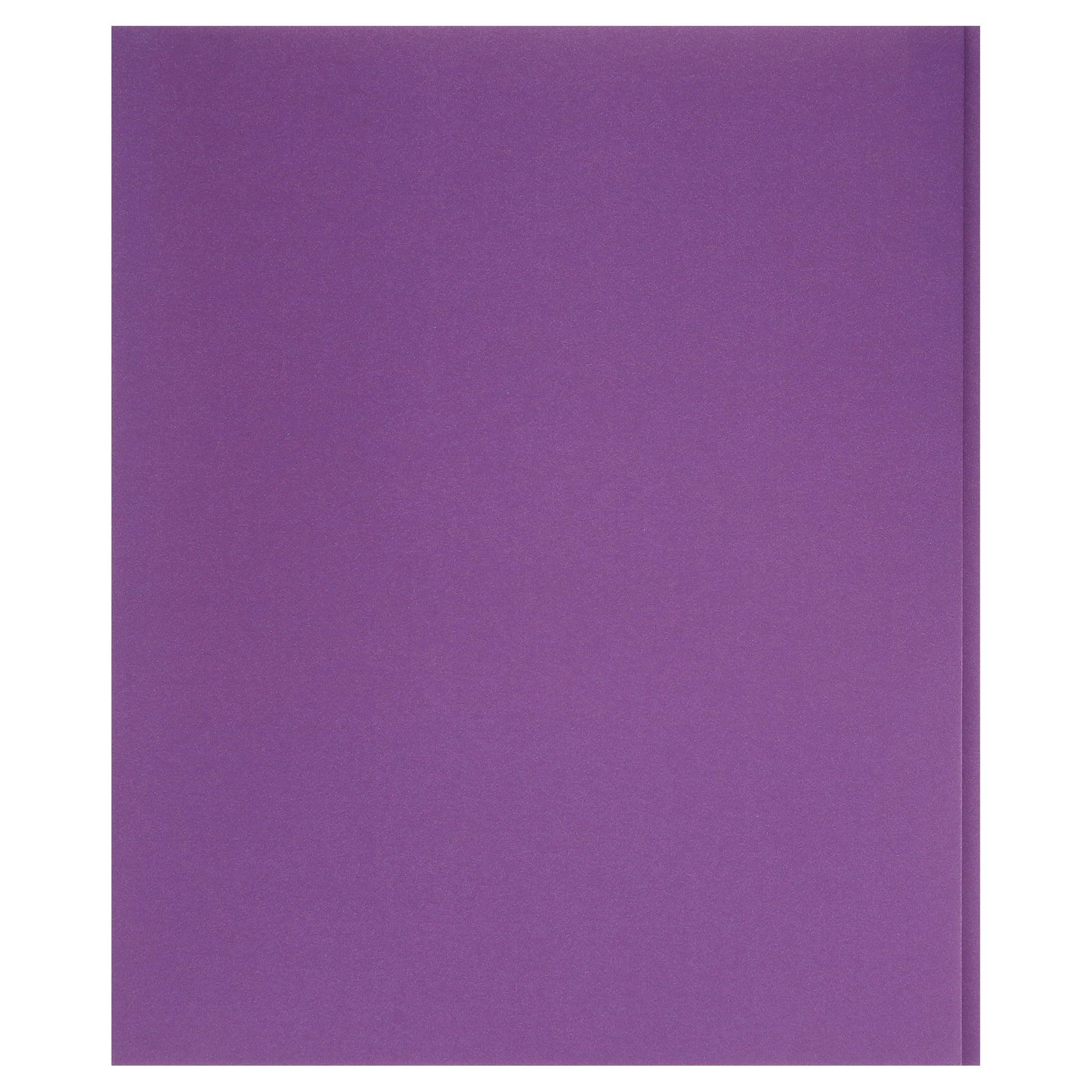 Purple Paper 2 Pocket Folders with Prongs, 50 Pack, by Better Office Products, Matte Texture, Letter Size Paper Folders, 50 Pack, with 3 Metal Prong Fastener Clips, Purple