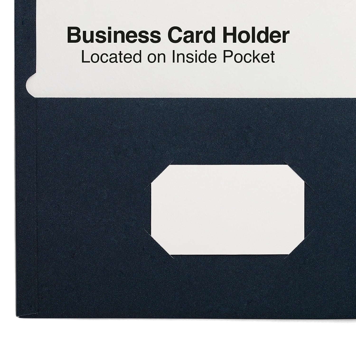 HITOUCH BUSINESS SERVICES 2-Pocket School Folders Navy 25/Box 27539-CC