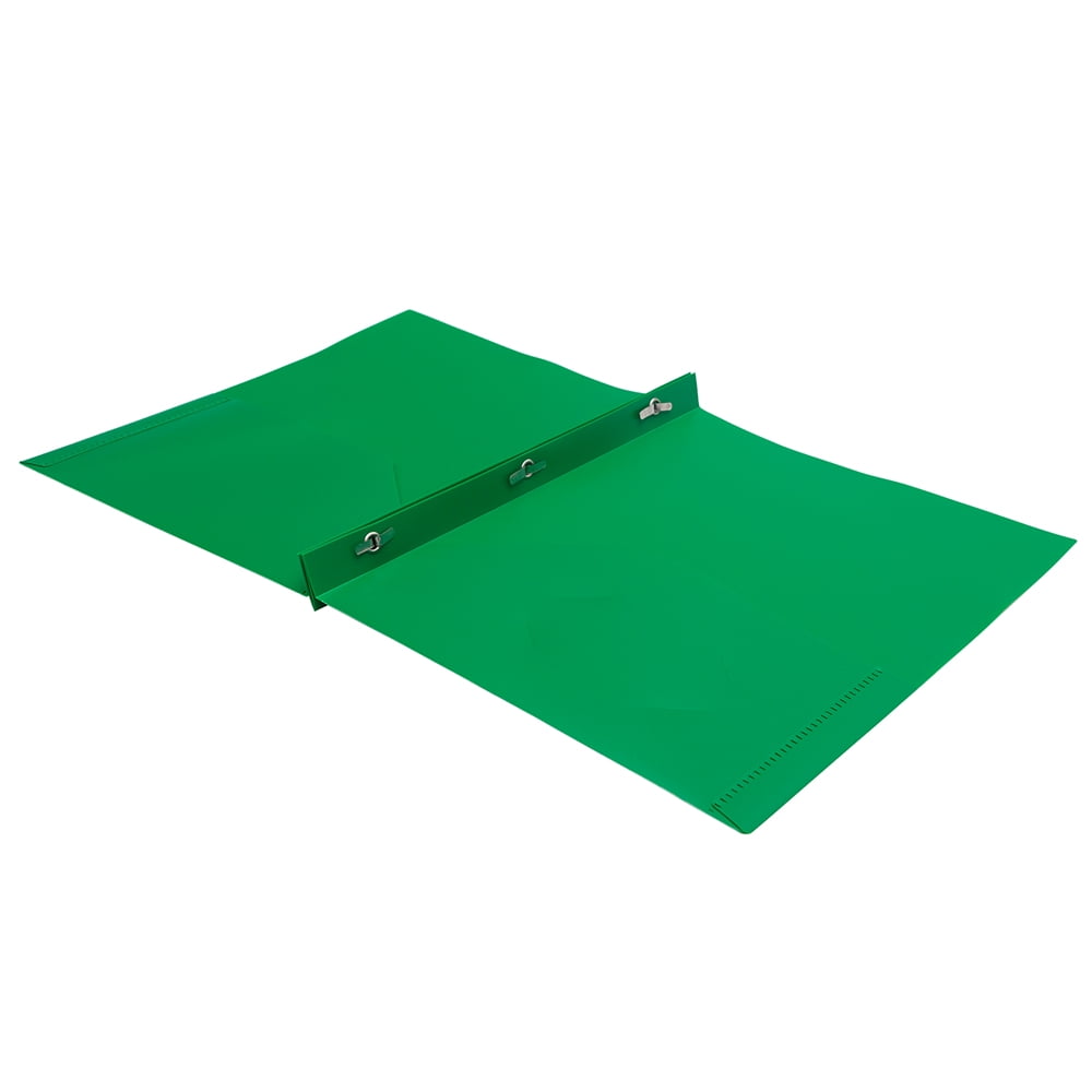 JAM Paper Plastic 2 Pocket School POP Folders with Metal Prongs Fastener Clasps, Green, 6/pack