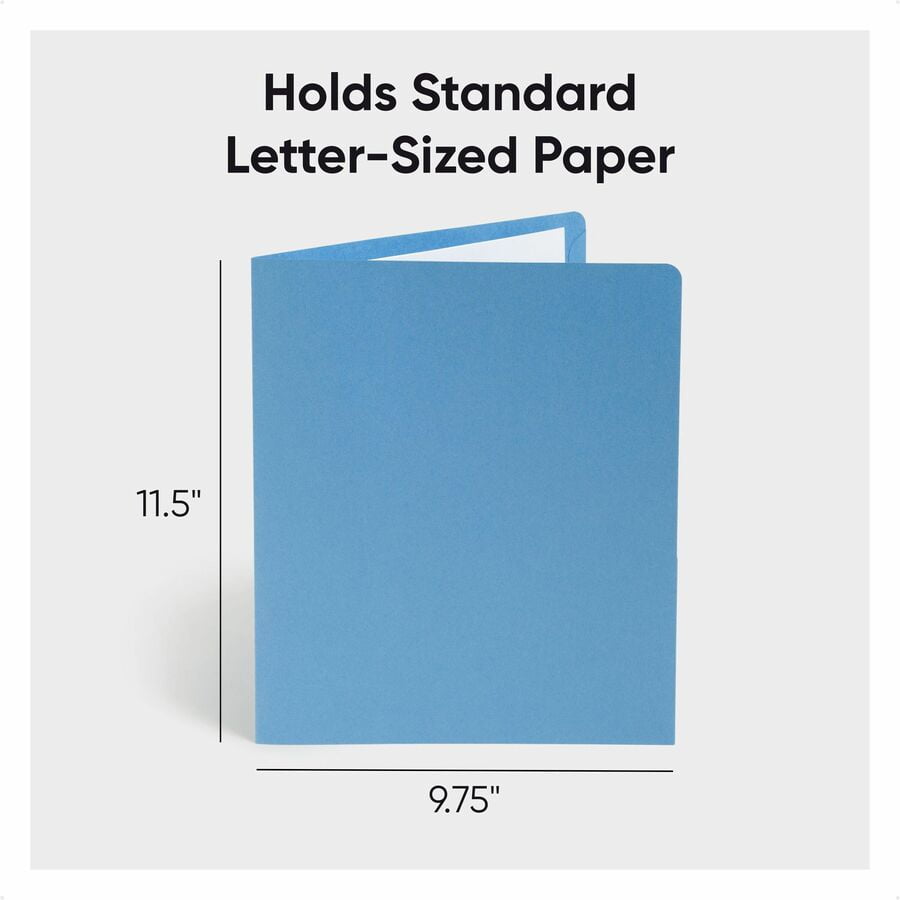 Smead Two-Pocket Folder, Textured Paper, Assorted, 25/Box -SMD87850