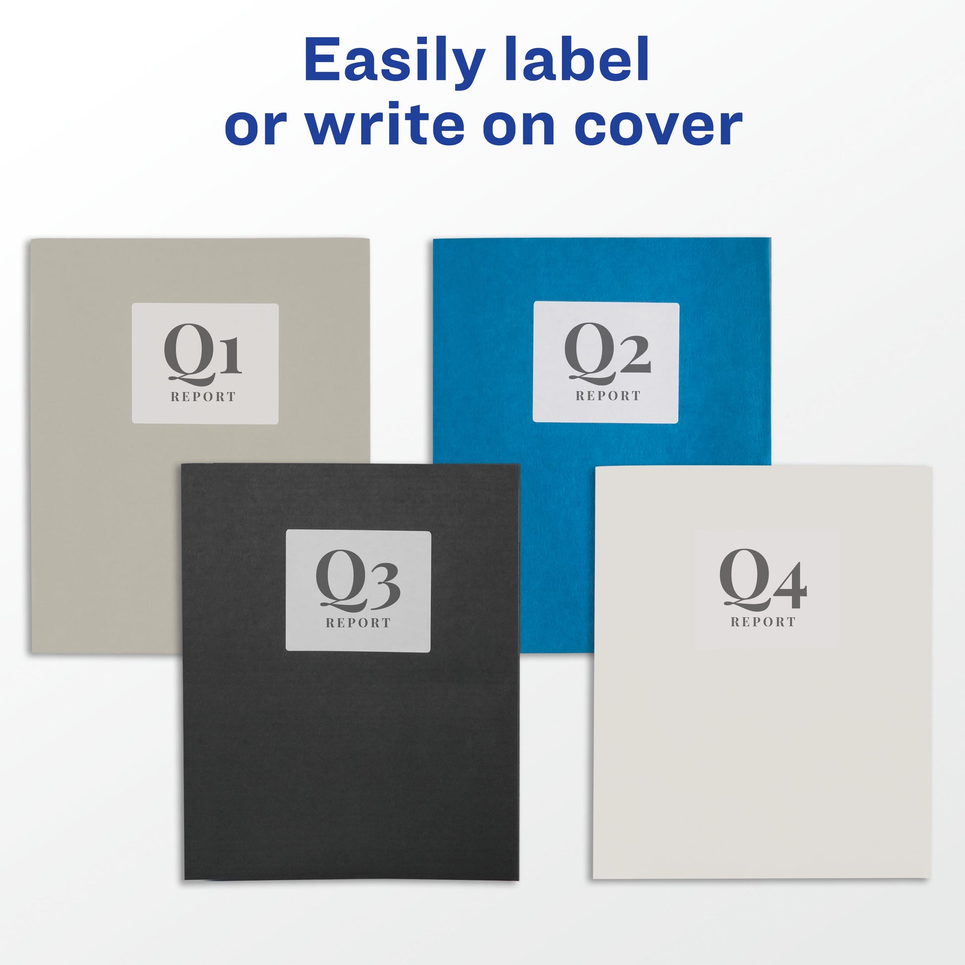 Two Pocket Folders, Holds up to 40 Sheets, 25 Black Folders (47988)