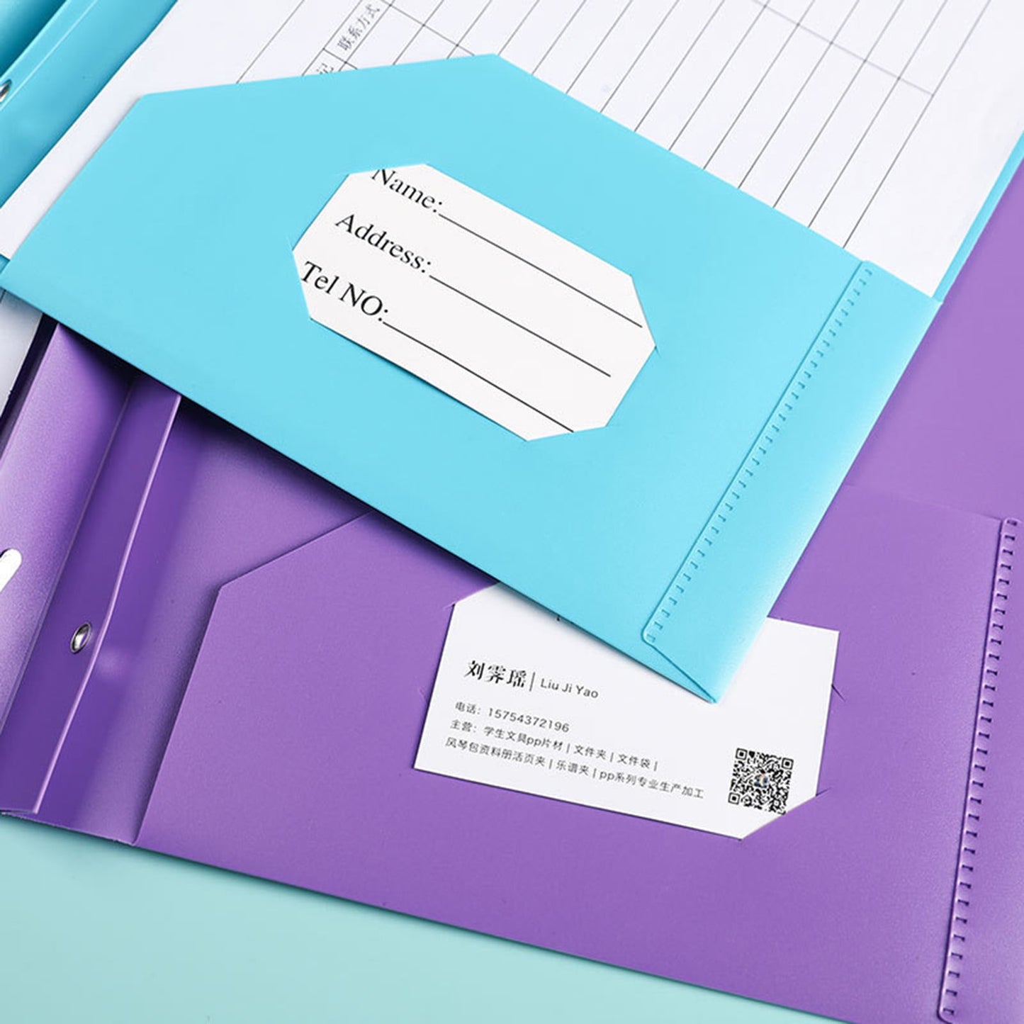 Plastic Folders with Pockets, Colored Two Pockets folders for Docments, Poly Folders Holds, 2 Pocket Poly Folders for School, Home or Office