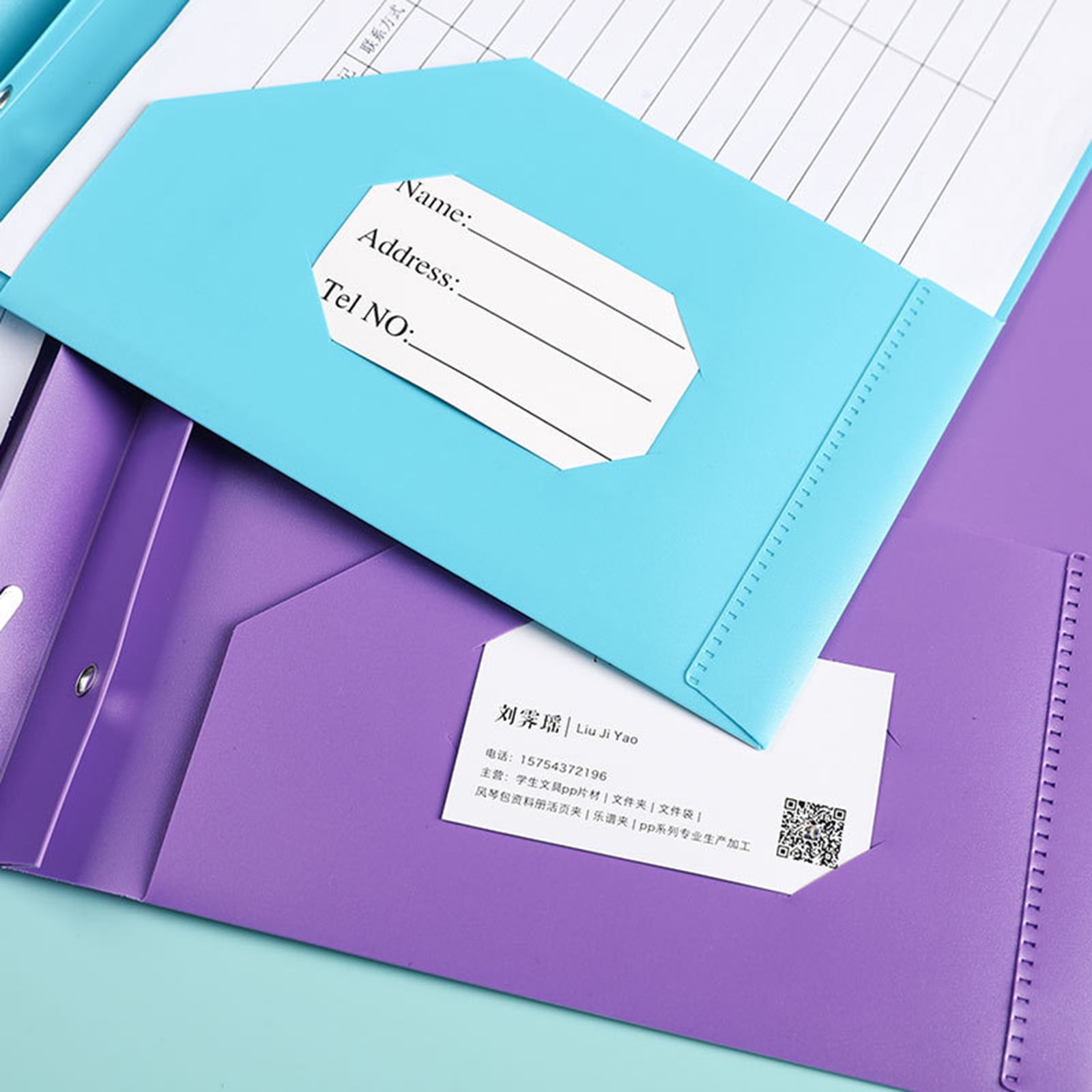 Plastic Folders with Pockets, Colored Two Pockets folders for Docments, Poly Folders Holds, 2 Pocket Poly Folders for School, Home or Office