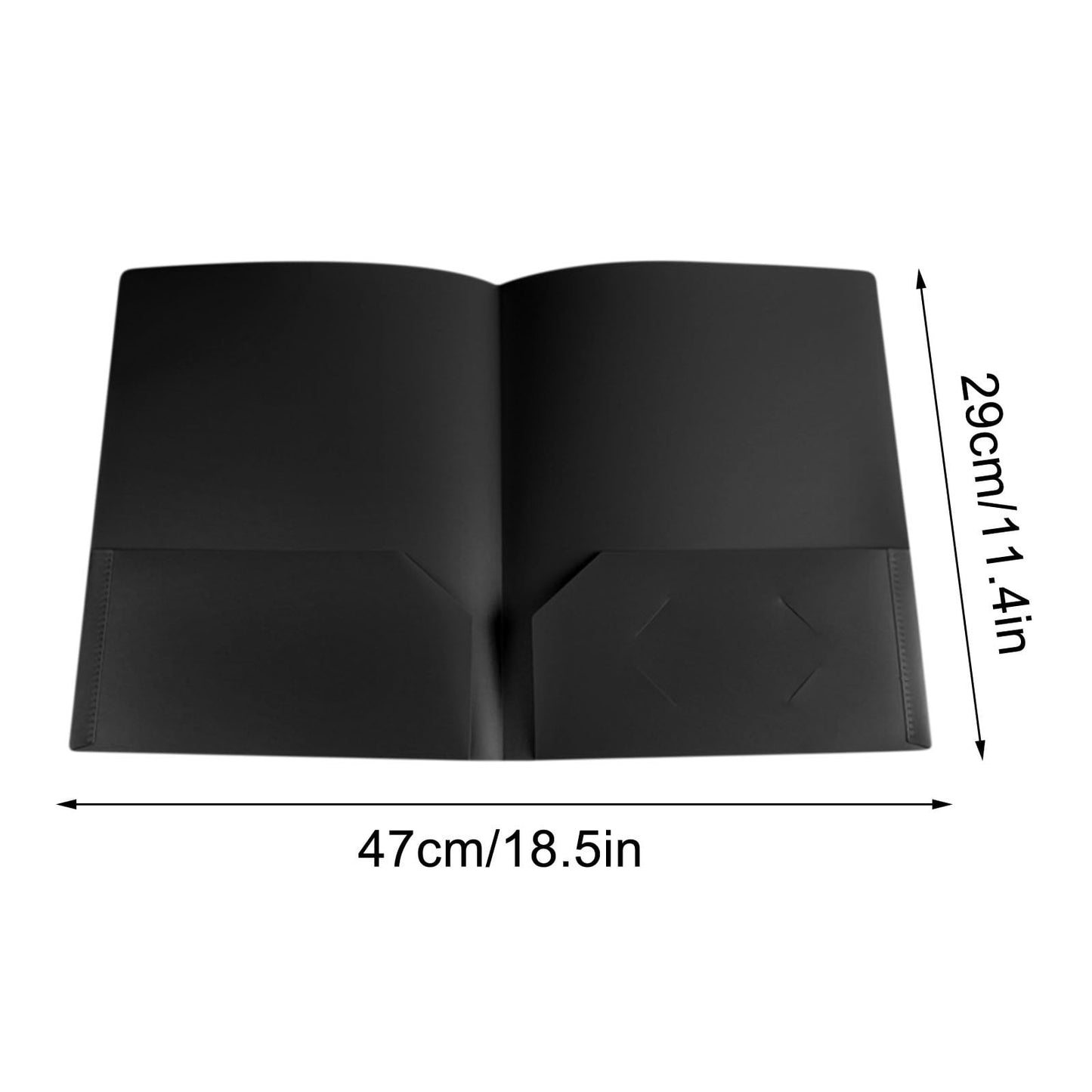 XOAIHY Heavy Duty Plastic Pocket Folders – Letter Size File Folders with Pockets, Durable and Ideal for Documents, Office, and School Organization, Perfect for Filing and Storage