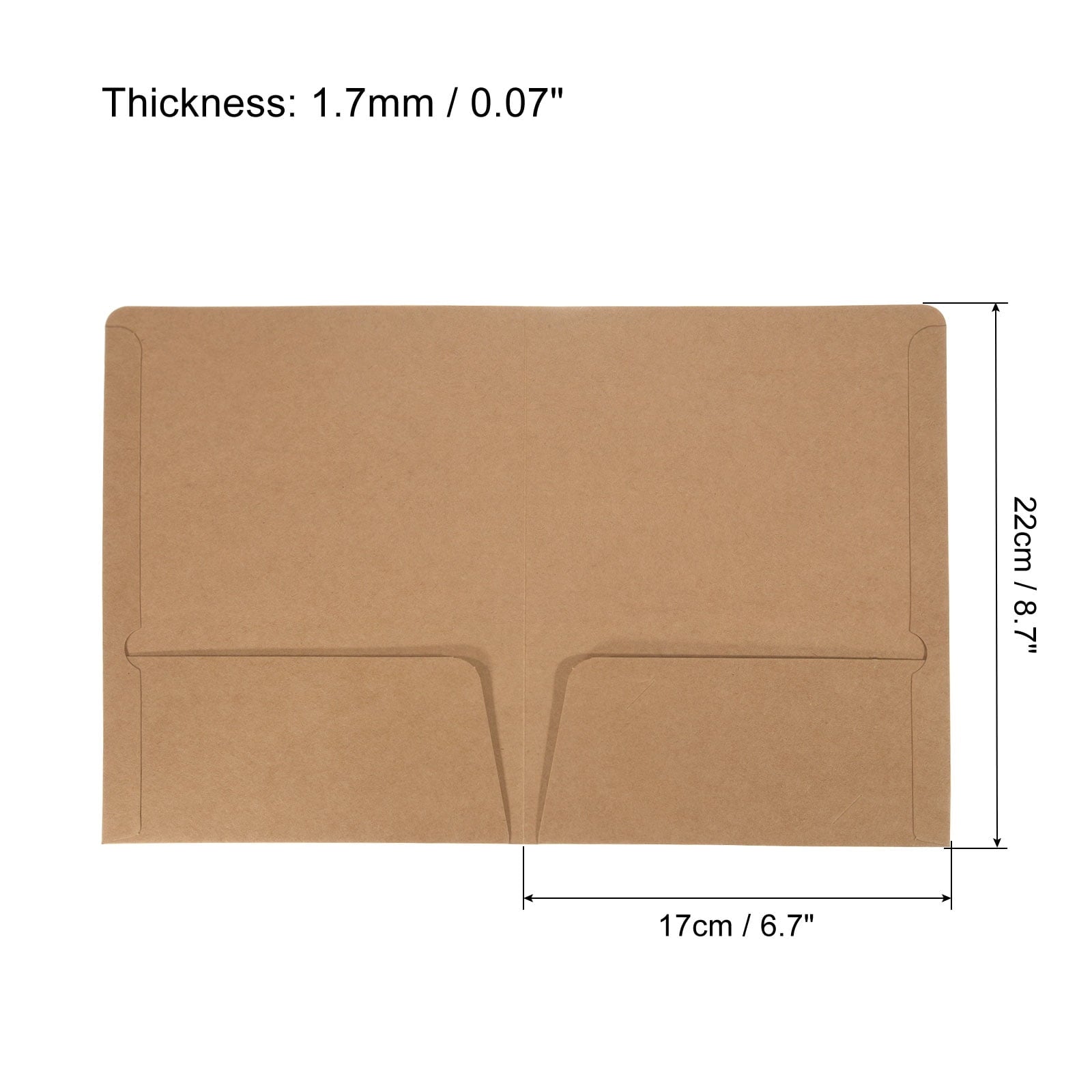 Unique Bargains Two Pocket Folders Letter Files Portfolio Storage Organizer Business 6