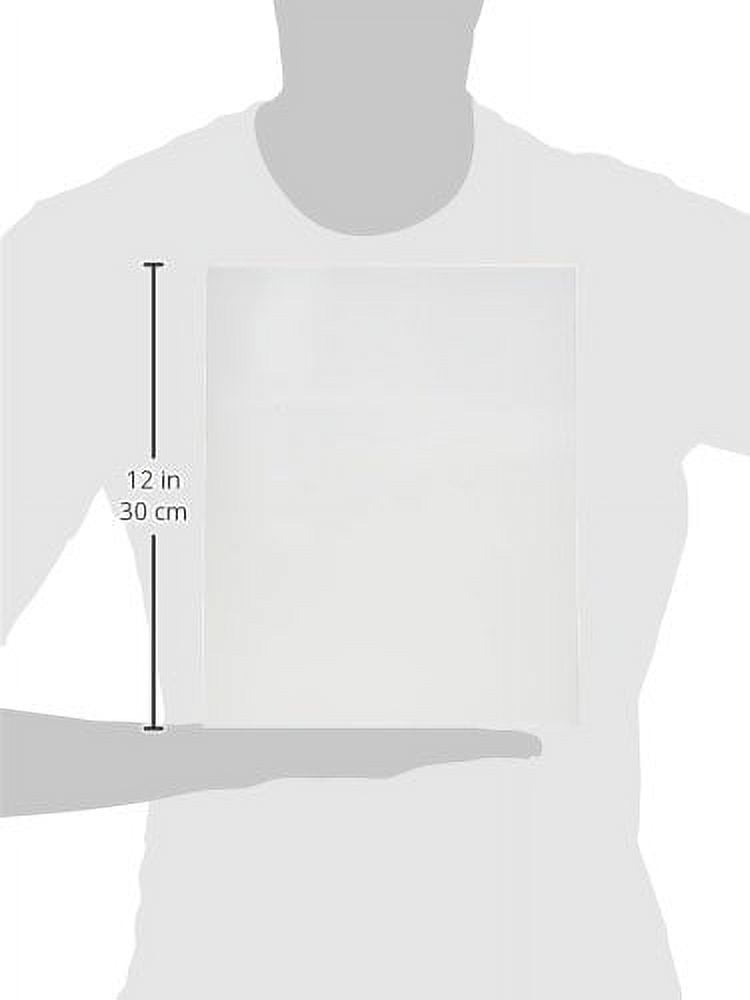 Oxford Showfolio Laminated Twin Pocket Folders 25/Pkg-White, Letter Size