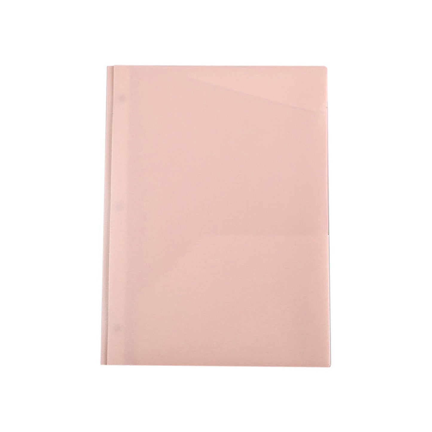 Plastic Folder with Prongs for Homework - Two Pocket Letter Size Organizer, Back to School Essential for Students Pink(B,9.57x11.73")