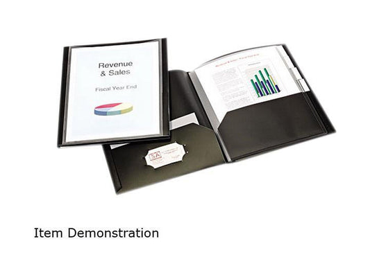 Cardinal 13601 ReportPro 10-Pocket Project Organizer, Letter, Black