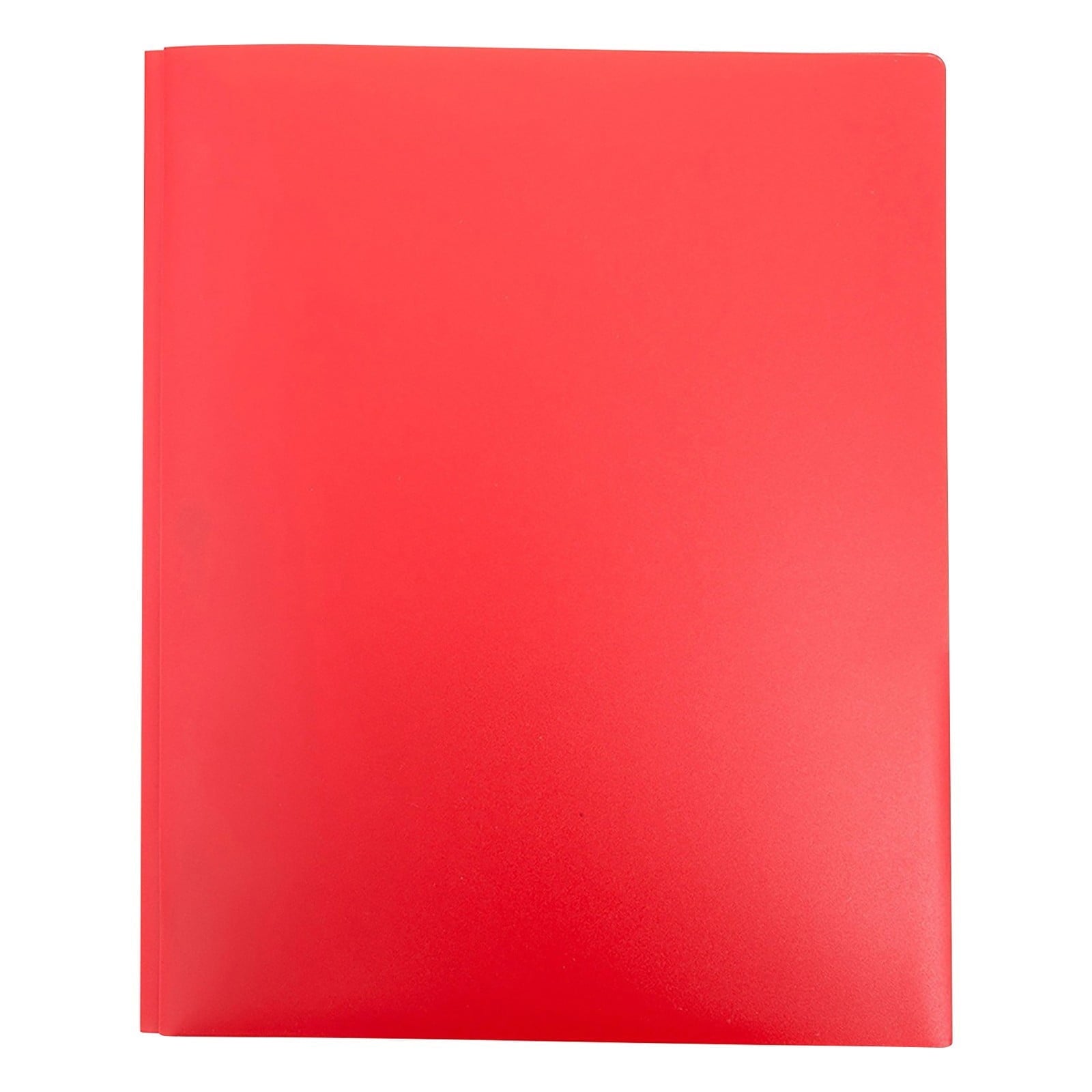 Folders 2 Pocket 3 Prong Plastic,Plastic Pocket Folders with Prongs,Heavy Duty Plastic Folders with Pockets and Brads, Colored Plastic Poly Folders with Prongs for School Office Letter Size(Red)