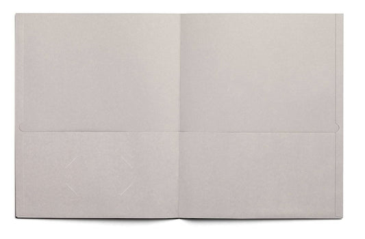 HITOUCH BUSINESS SERVICES 2-Pocket Presentation Folders Gray 10/Pack 13380