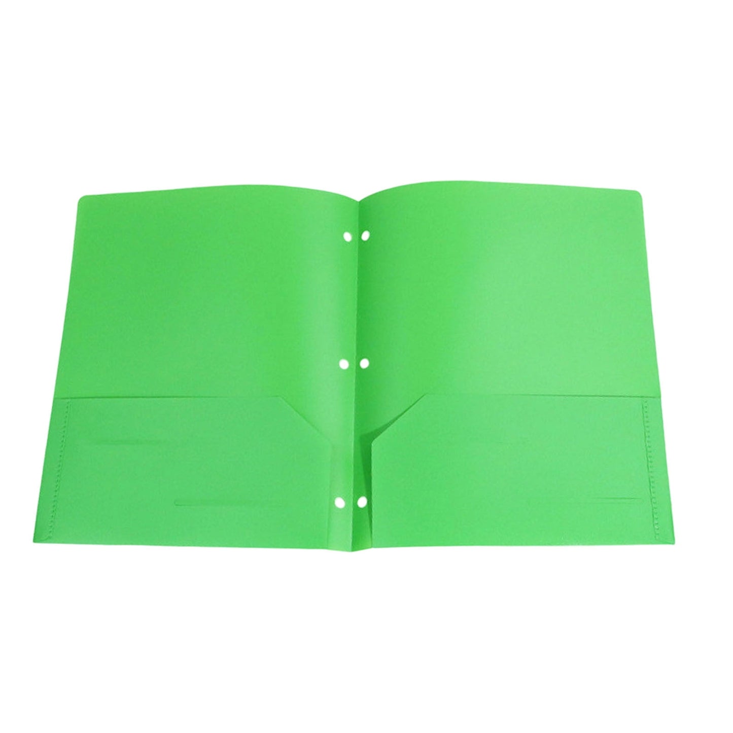 Holloyiver Heavy Duty Plastic 3 Hole Punch Pocket Folders,Plastic Folders with Pockets,Letter Size File Folders Durability, Folders with Pockets for Documents Office
