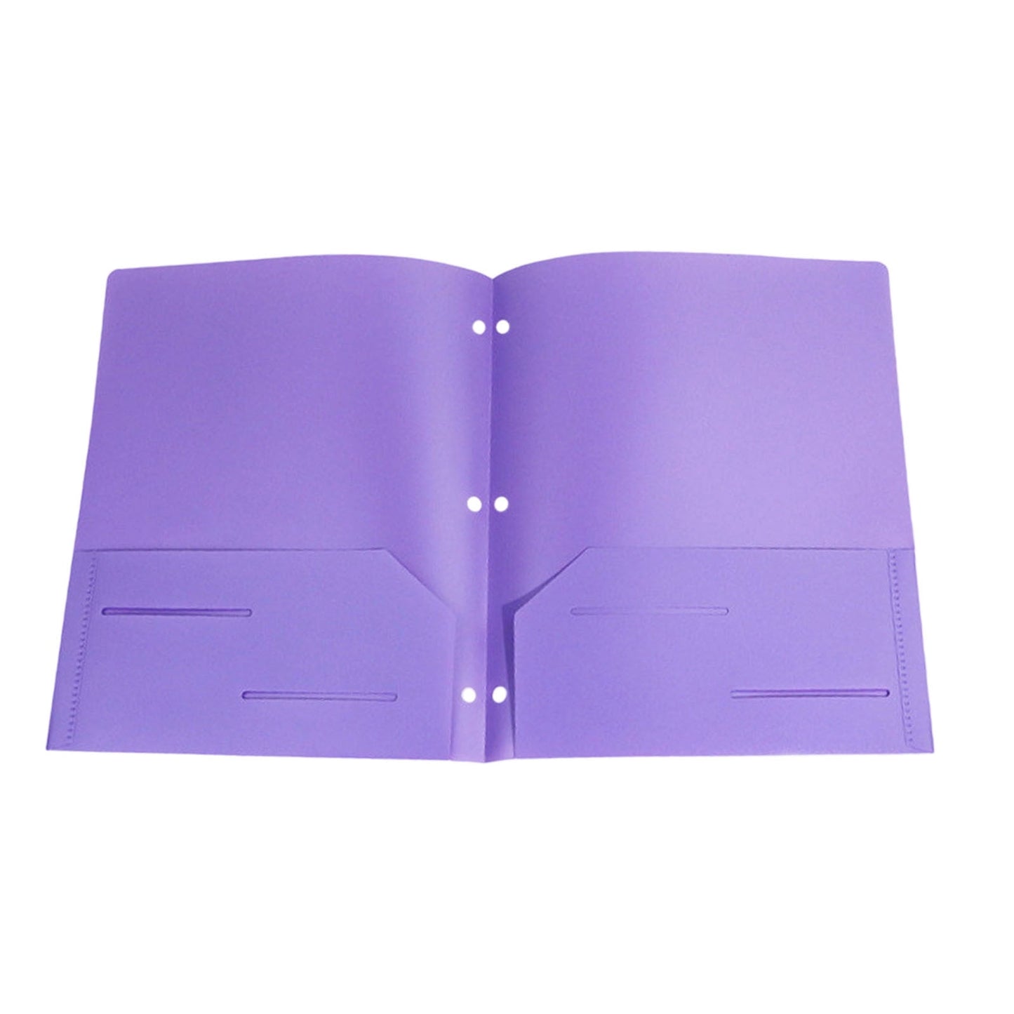 Holloyiver Heavy Duty Plastic 3 Hole Punch Pocket Folders,Plastic Folders with Pockets,Letter Size File Folders Durability, Folders with Pockets for Documents Office