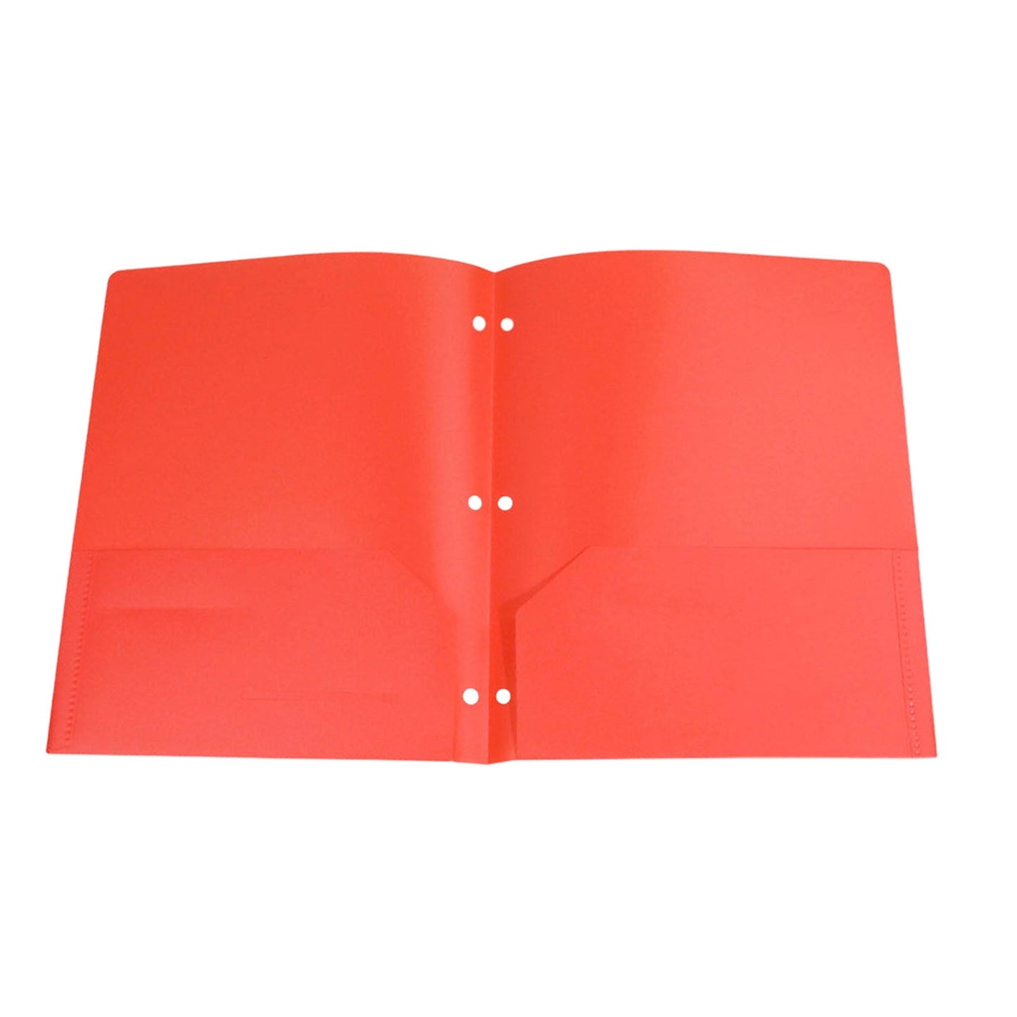 Holloyiver Heavy Duty Plastic 3 Hole Punch Pocket Folders,Plastic Folders with Pockets,Letter Size File Folders Durability, Folders with Pockets for Documents Office
