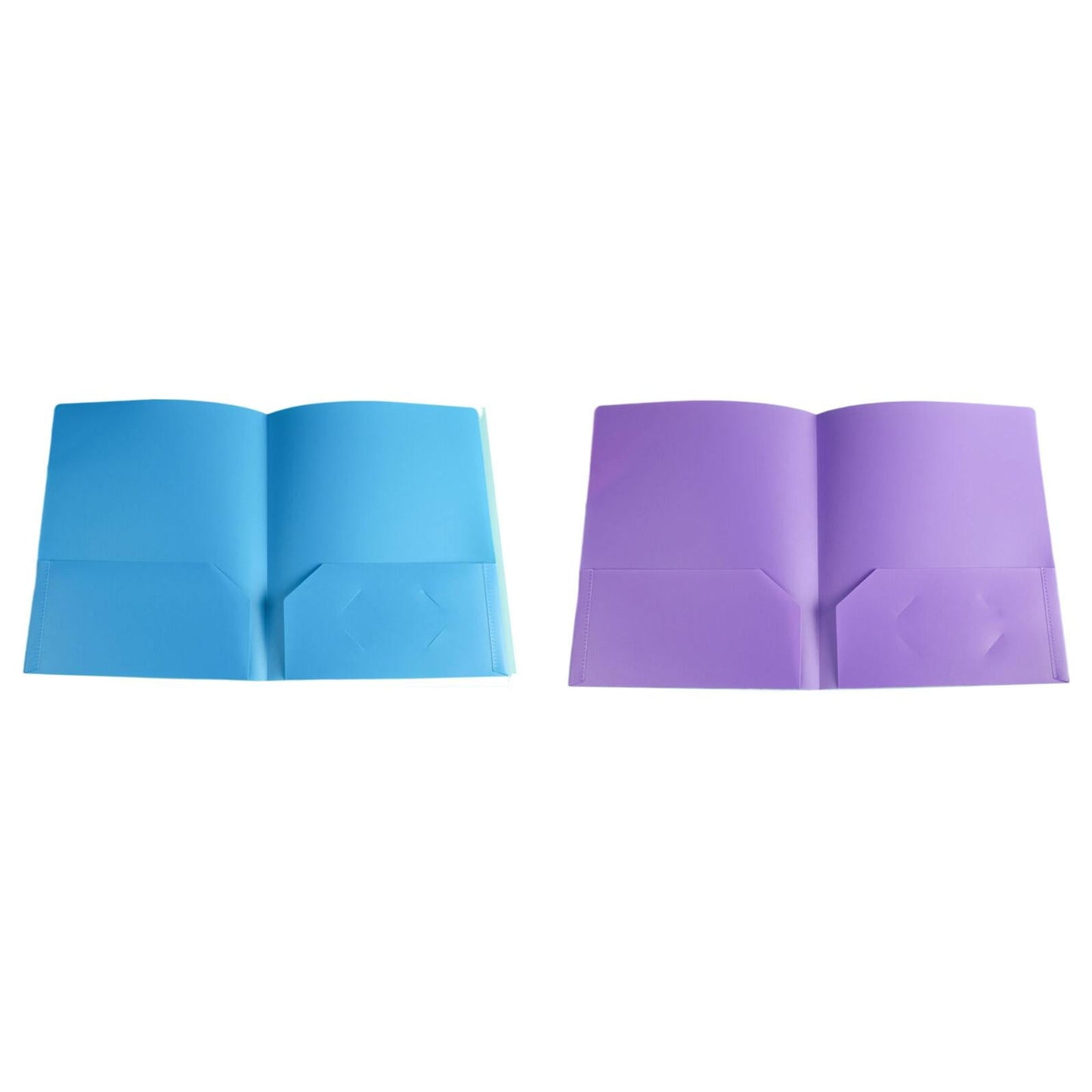 LKWLPD Plastic Folders with Pockets No Prongs Heavy Duty Plastic Two Pocket Folders Standard Letter Paper Folder 2 Business Card Folders Plastic Folders Green