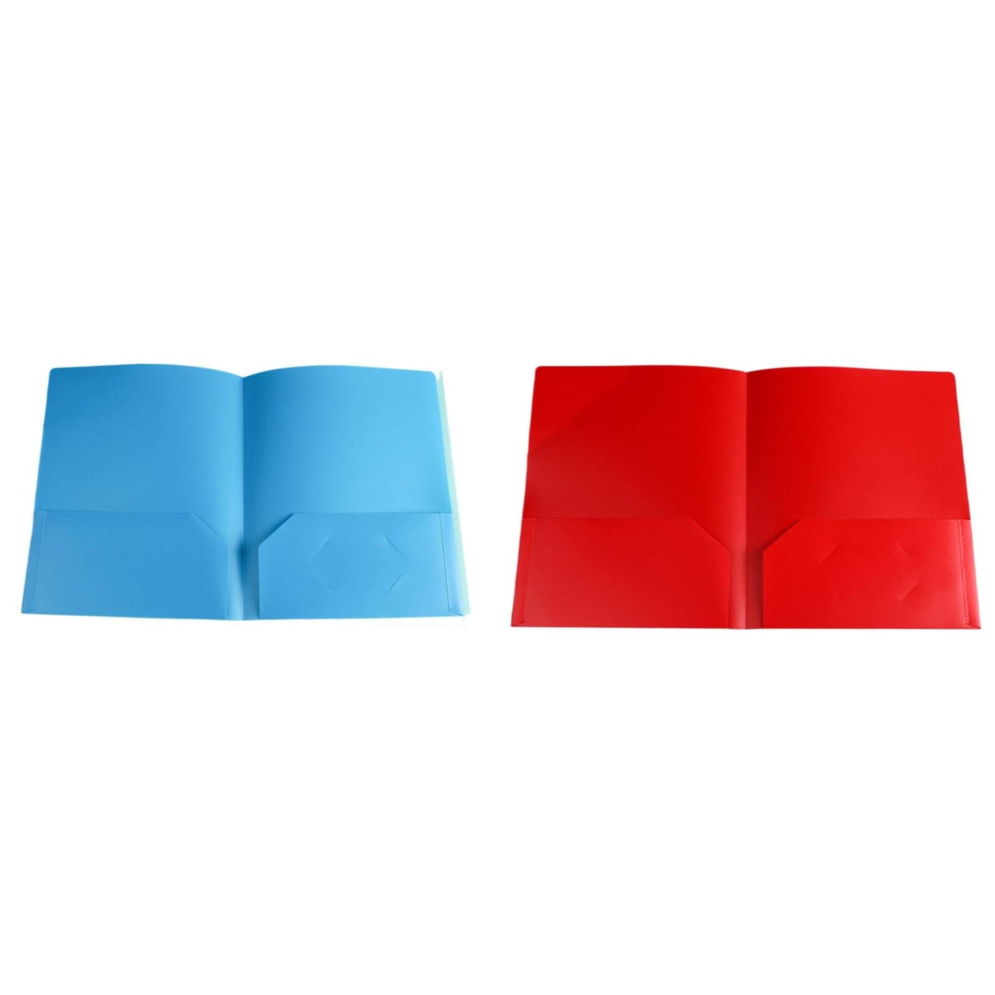 LKWLPD Plastic Folders with Pockets No Prongs Heavy Duty Plastic Two Pocket Folders Standard Letter Paper Folder 2 Business Card Folders Plastic Folders Green