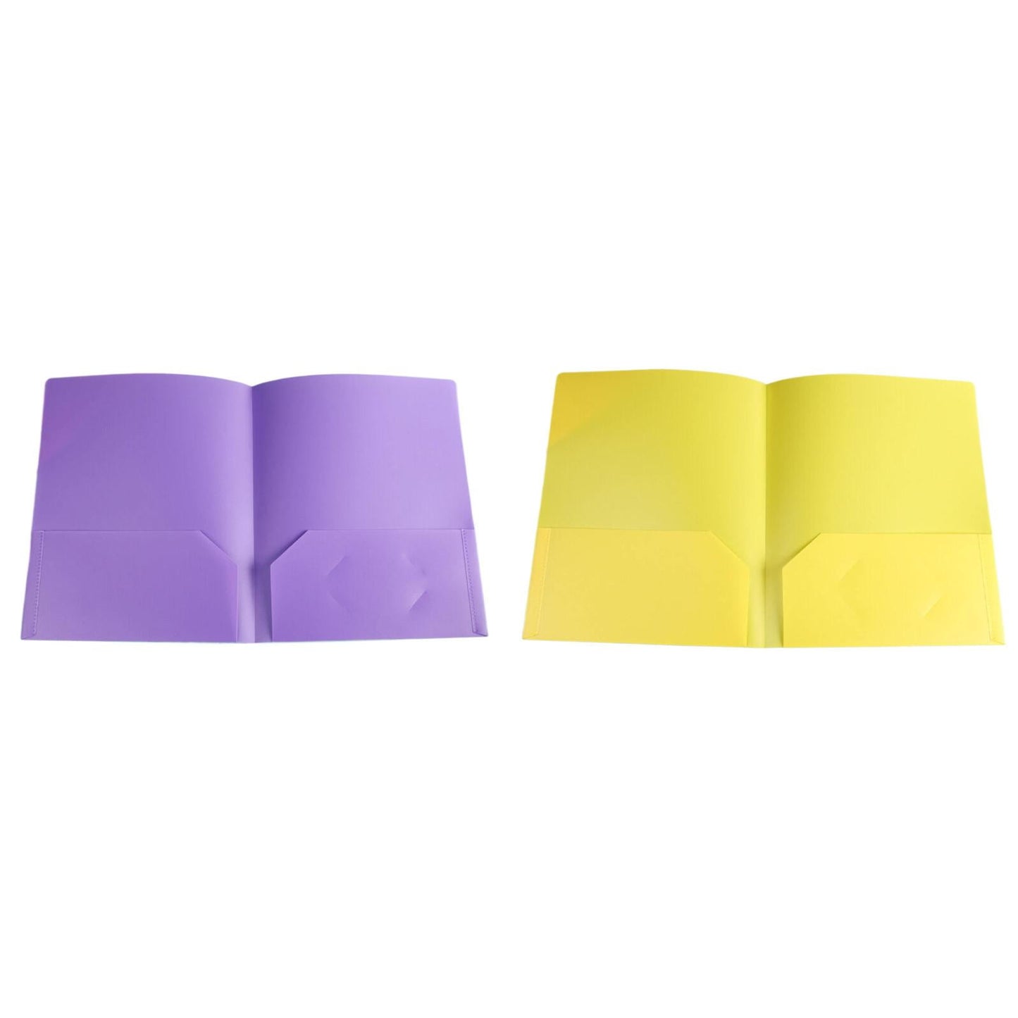 LKWLPD Plastic Folders with Pockets No Prongs Heavy Duty Plastic Two Pocket Folders Standard Letter Paper Folder 2 Business Card Folders Plastic Folders Green