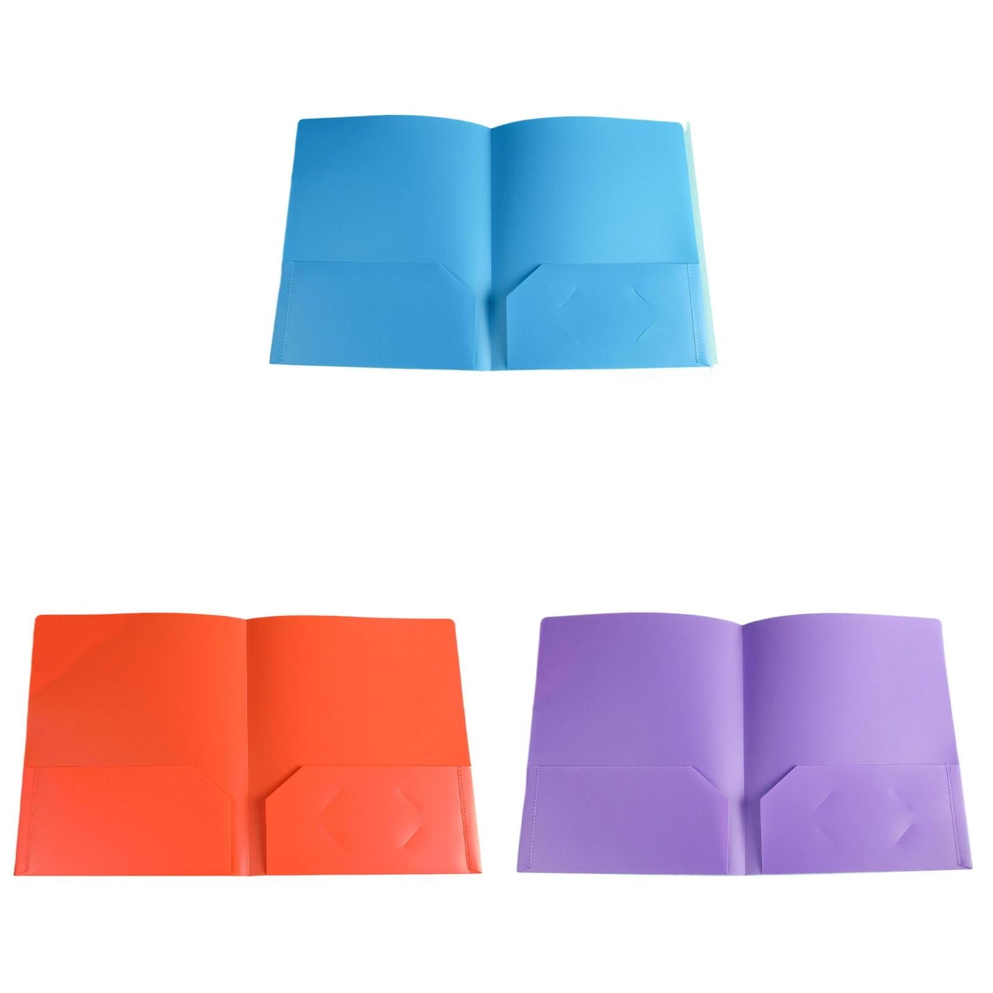 LKWLPD Plastic Folders with Pockets No Prongs Heavy Duty Plastic Two Pocket Folders Standard Letter Paper Folder 2 Business Card Folders Plastic Folders Green