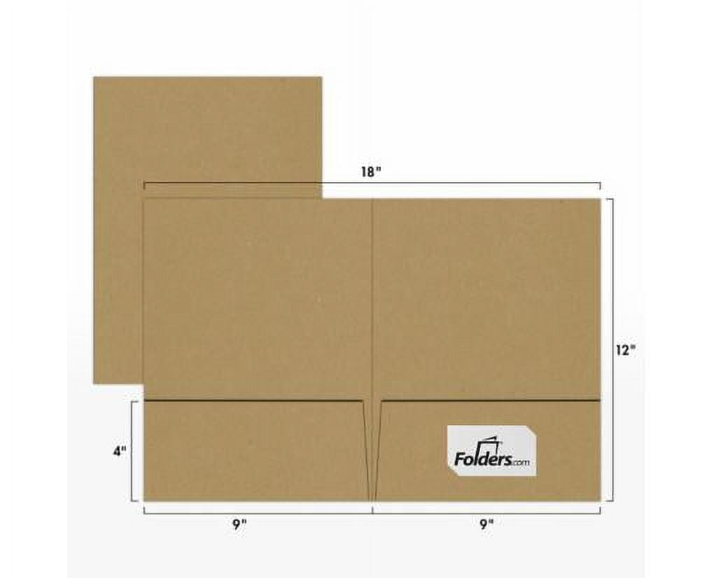 LUXPaper 9 x 12 Presentation Folder, Black Gloss, 25/Pack