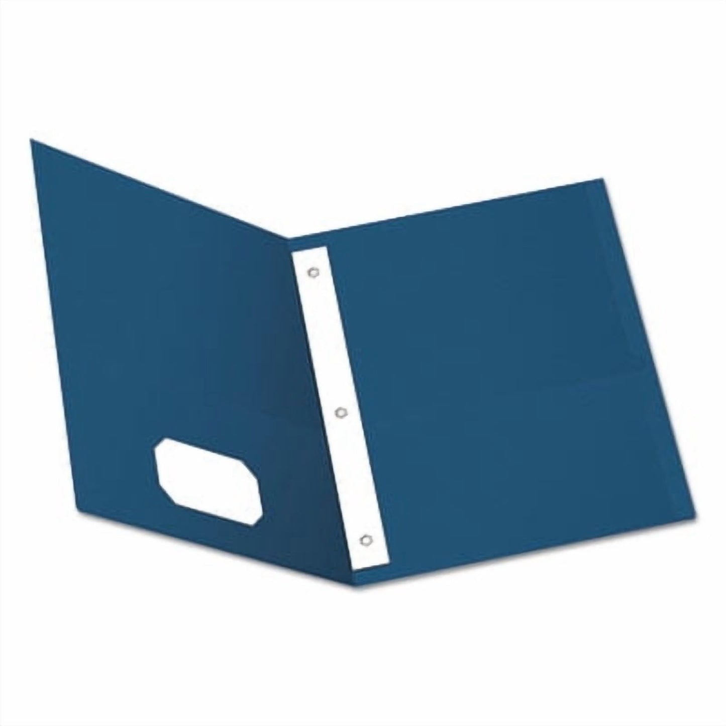 Oxford Twin Pocket 3-hole Fastener Folders, White, 25 / Box (Quantity)