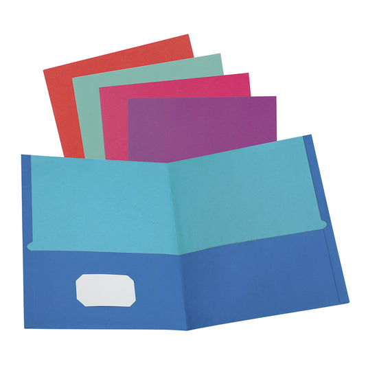 Oxford, OXF52074, Twisted Twin Pocket Folder, 50 / Box, Assorted