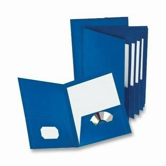 (Pack Of 6) Oxford Eight Pocket Organizer, Navy, (99556)