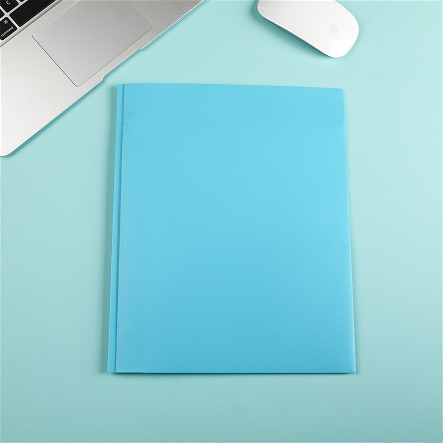 Plastic Folder with Prongs for Homework - Two Pocket Letter Size Organizer, Back to School Essential for Students Pink(B,9.57x11.73")