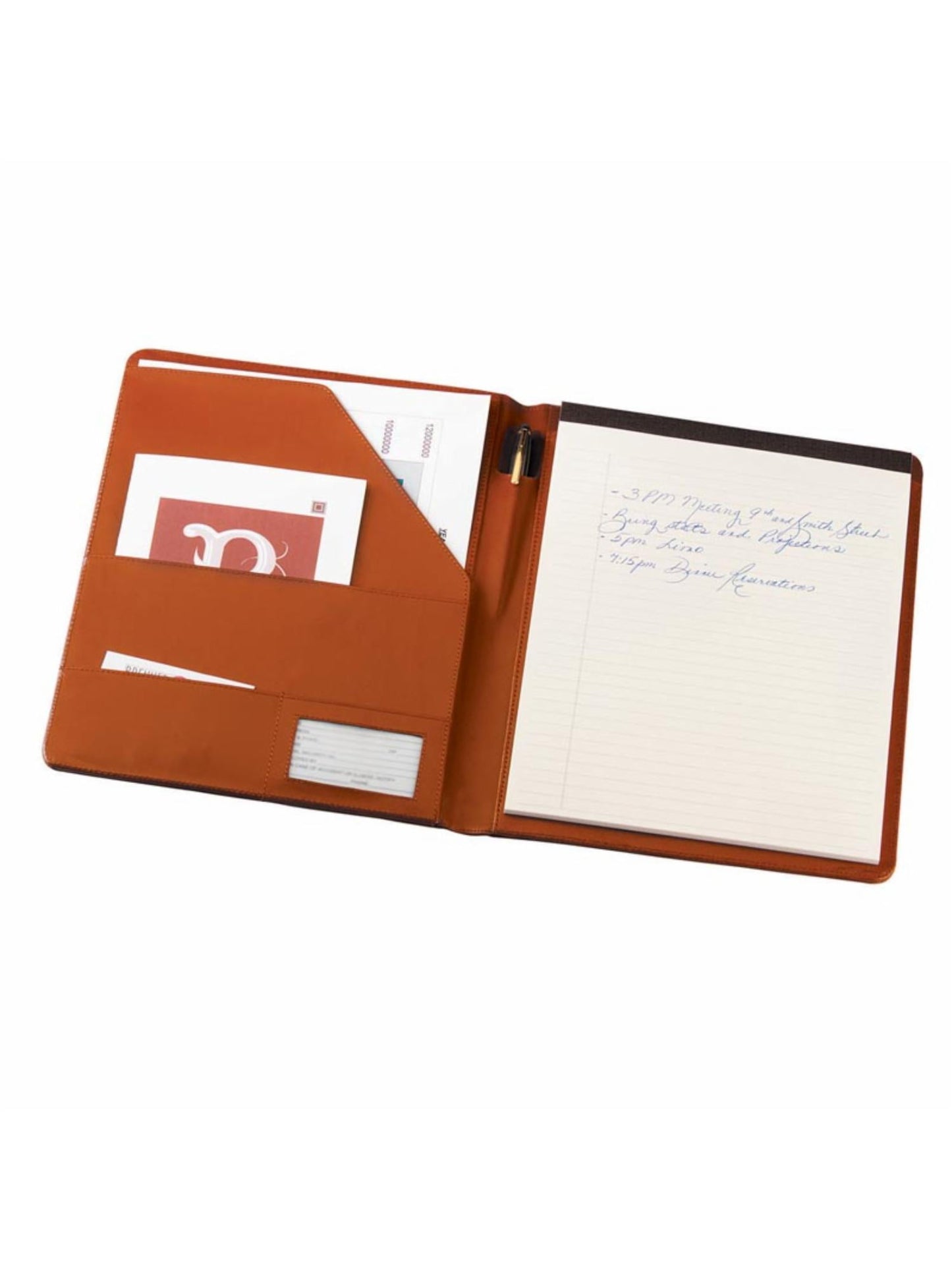 Royce Leather Aristo Genuine Leather Padfolio Navy
