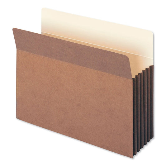Smead 73274 5-1/4 in. Exp File Pocket, Straight Tab, Letter, Manila/redrope (10/Box)