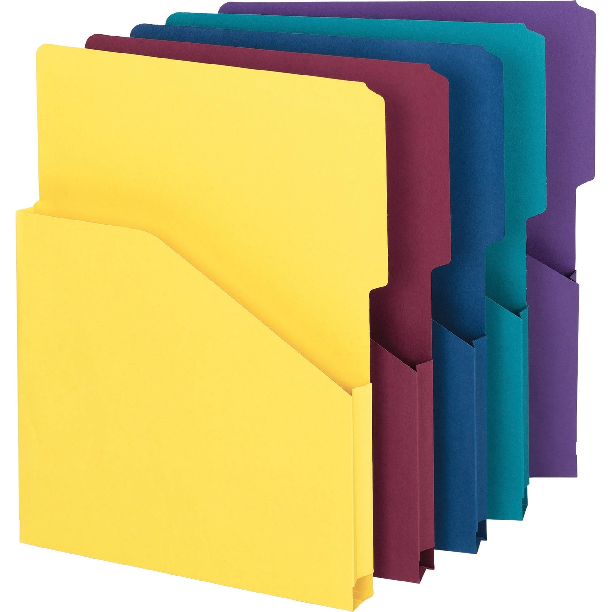 Smead Expanding Slash Jacket 1" Expansion Asst 5/PK Letter (75445)