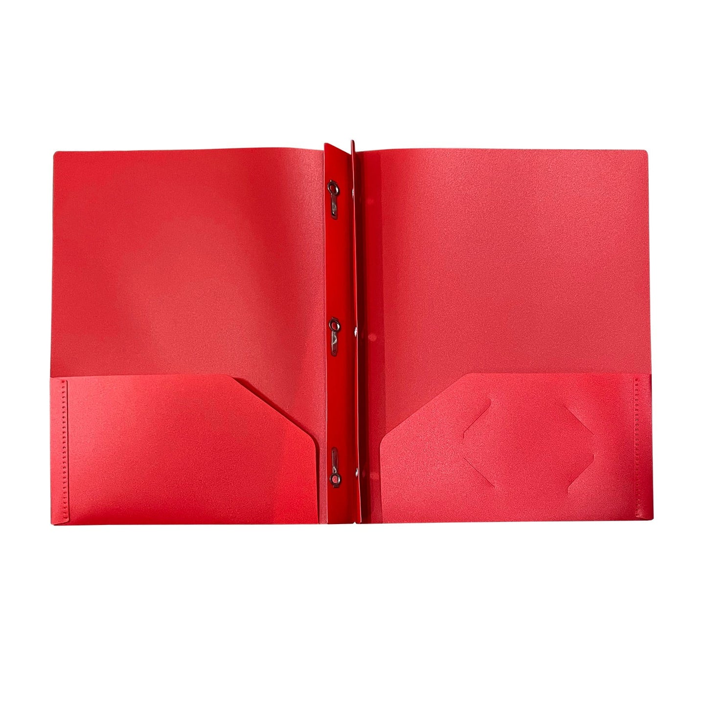 Plastic Pocket File Folders No Prongs, Poly Folders with Prongs for School Office, Letter Size Colored 2 Pocket Folders No Prong Folders, Heavy Duty Plastic Folders with Pockets and No Brads(Black)