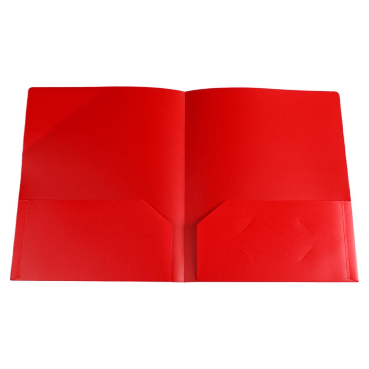 Two Pocket Plastic Folders with Pockets, Heavy Duty Colored 2 Pocket Plastic Folders with 1 Business Card Slot for School, Home, and Work, Back to School Supplies (Yellow) 9.45x11.73"