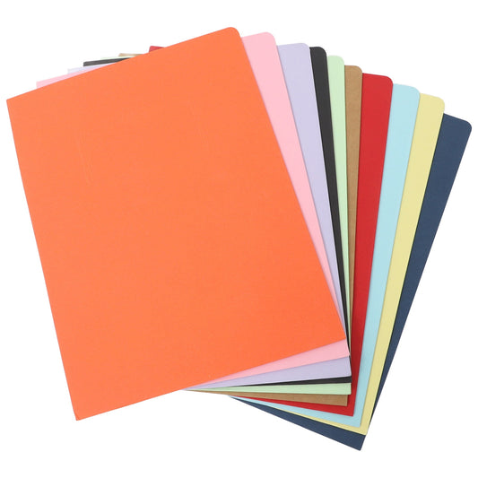 WHAMVOX 10Pcs Folders with Pockets A4 2 Pocket Folders Pocket Folders for Documents Paper Folders for Filing Cabinet School Office Resume Portfolio