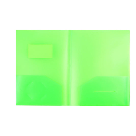 ZOURIH Plastic Folders with Pockets , 2 Pocket Poly Folders for School, Home or Office, Durable Acid-Free Poly, Includes Removable Adhesive Labels